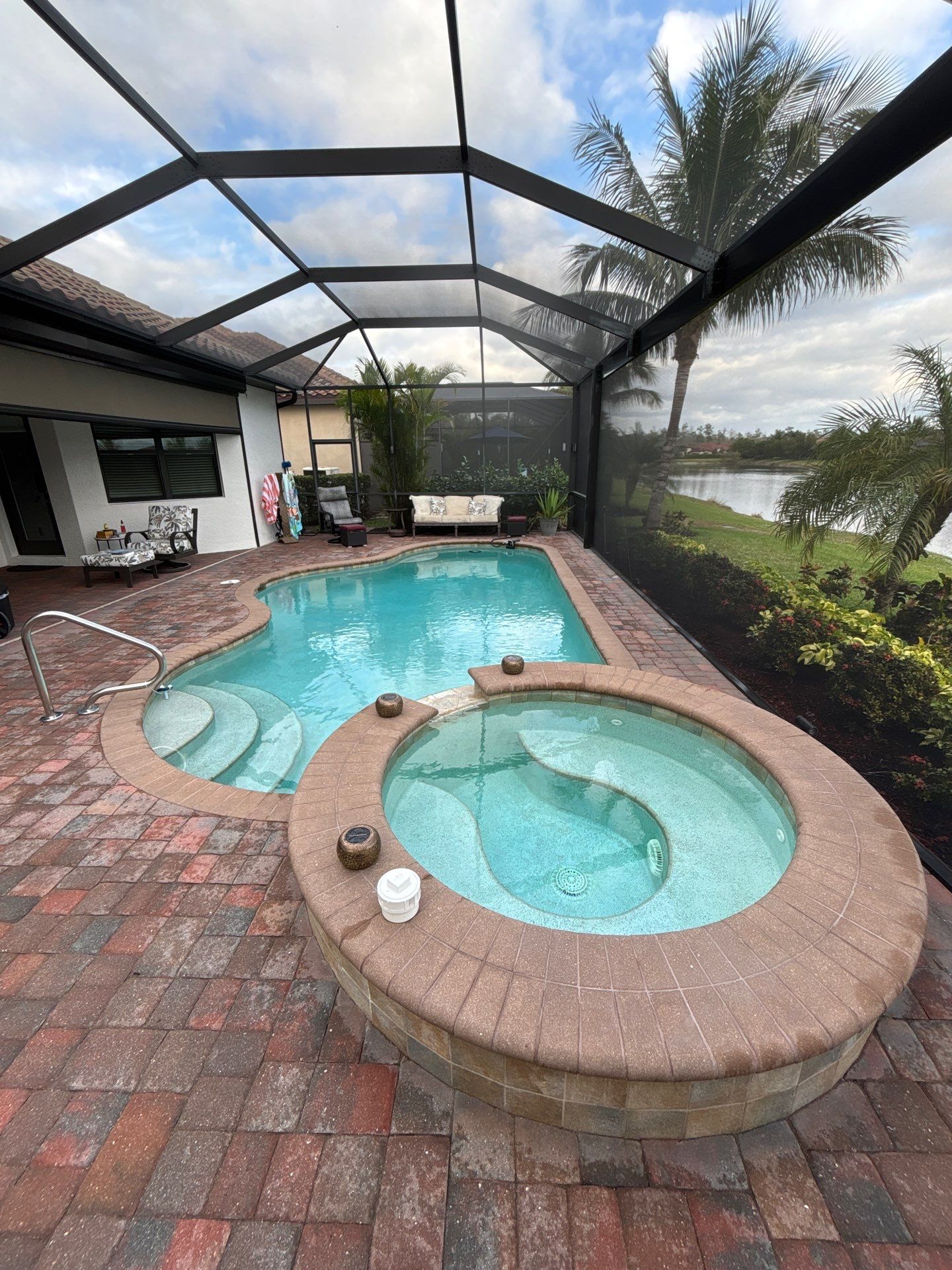Pool Deck Renovation | Pool Coping | Waterline Tile | Bonita National Golf & Country Club` by Old Town Pavers Llc