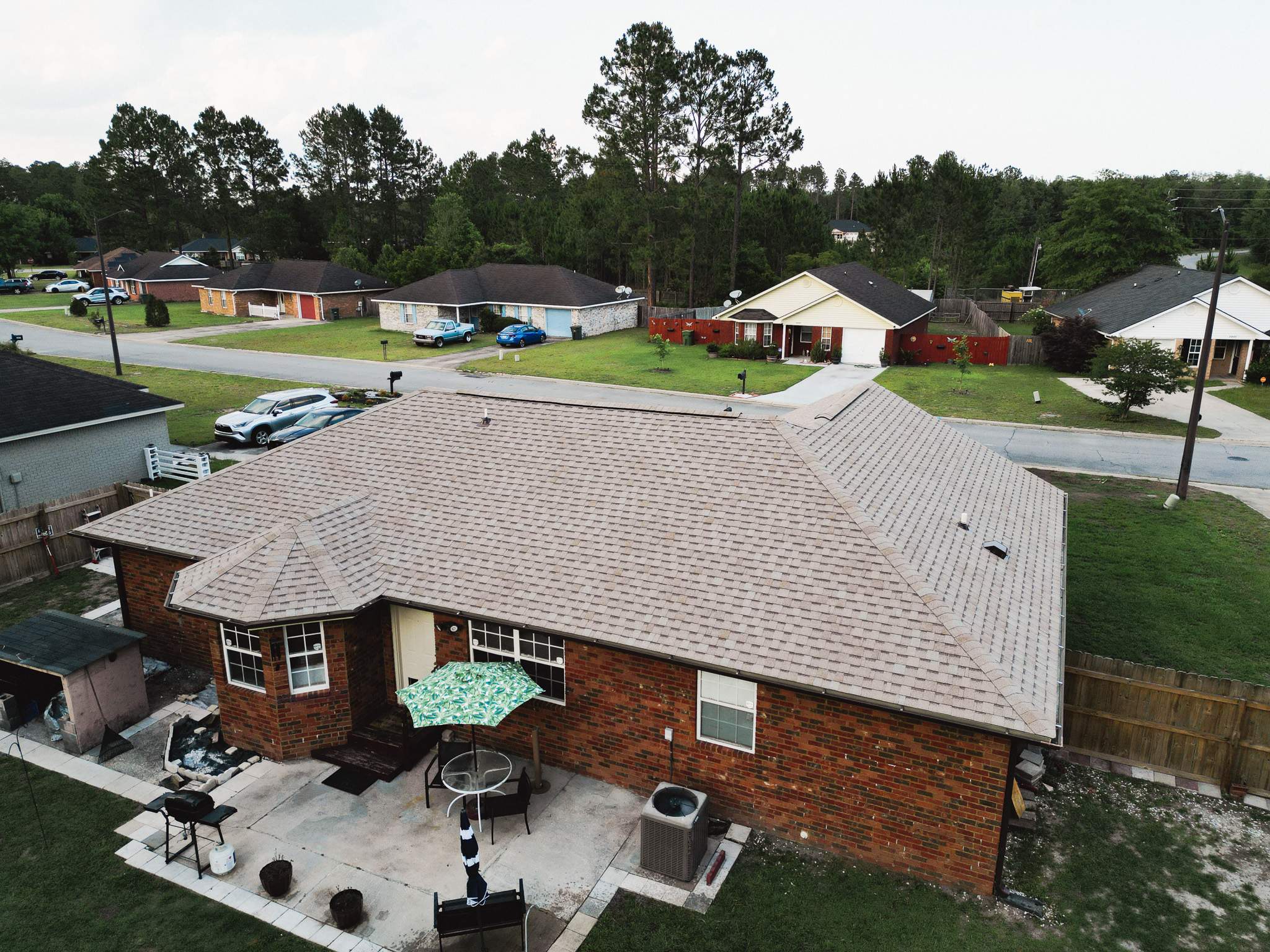 Residential Roofing Installation using Atlas Pinnacle Pristine Tan Mist by Talya Roofing