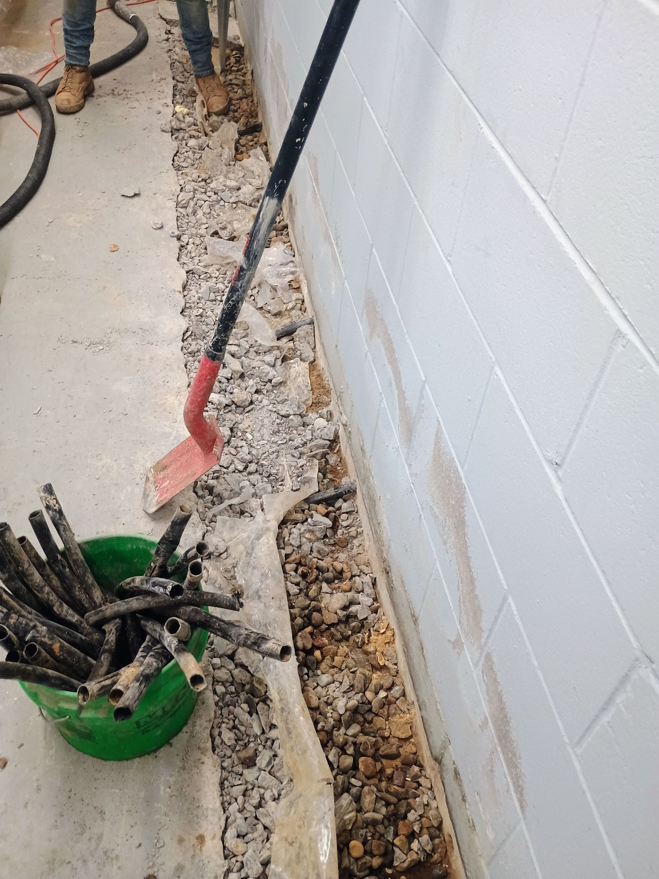 Depressurizing Denny's Basement Wall by Waterproofing Northeast