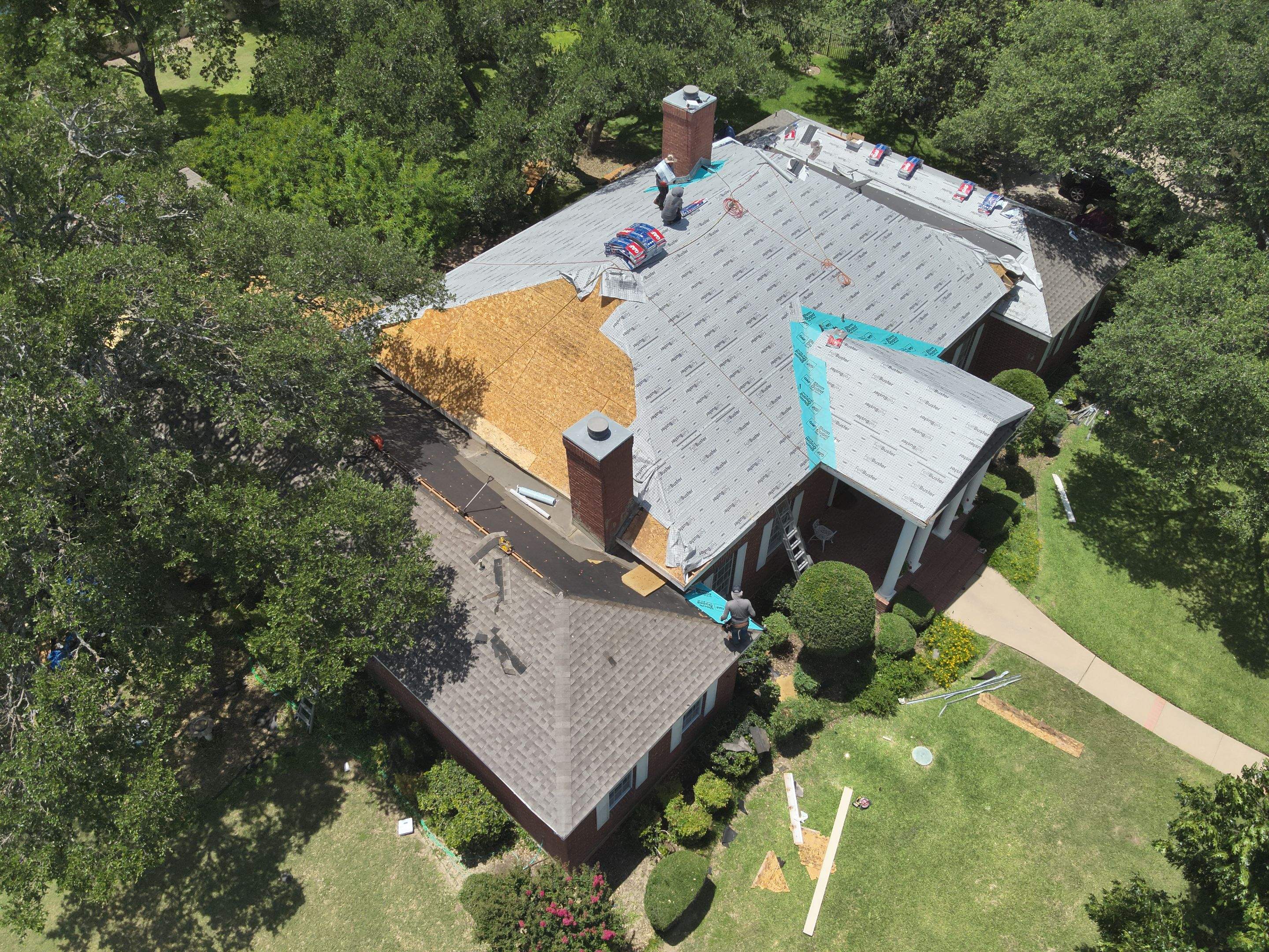 Residential Roof Replacement using GAF - HDZ - Weathered Wood by Action Exteriors