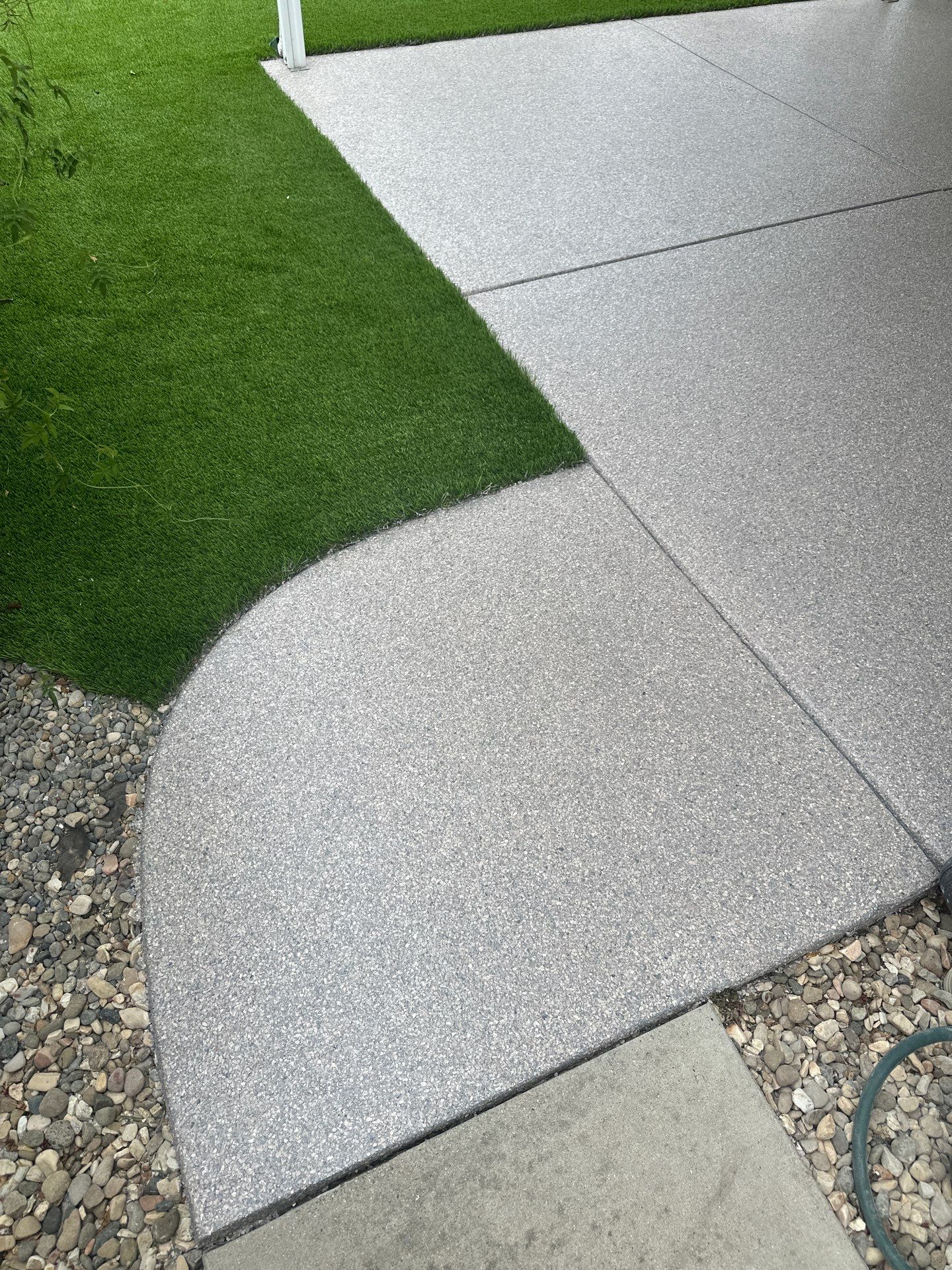 Decorative Chip Concrete Coating for Back Porch in Paso Robles by MGP Coatings