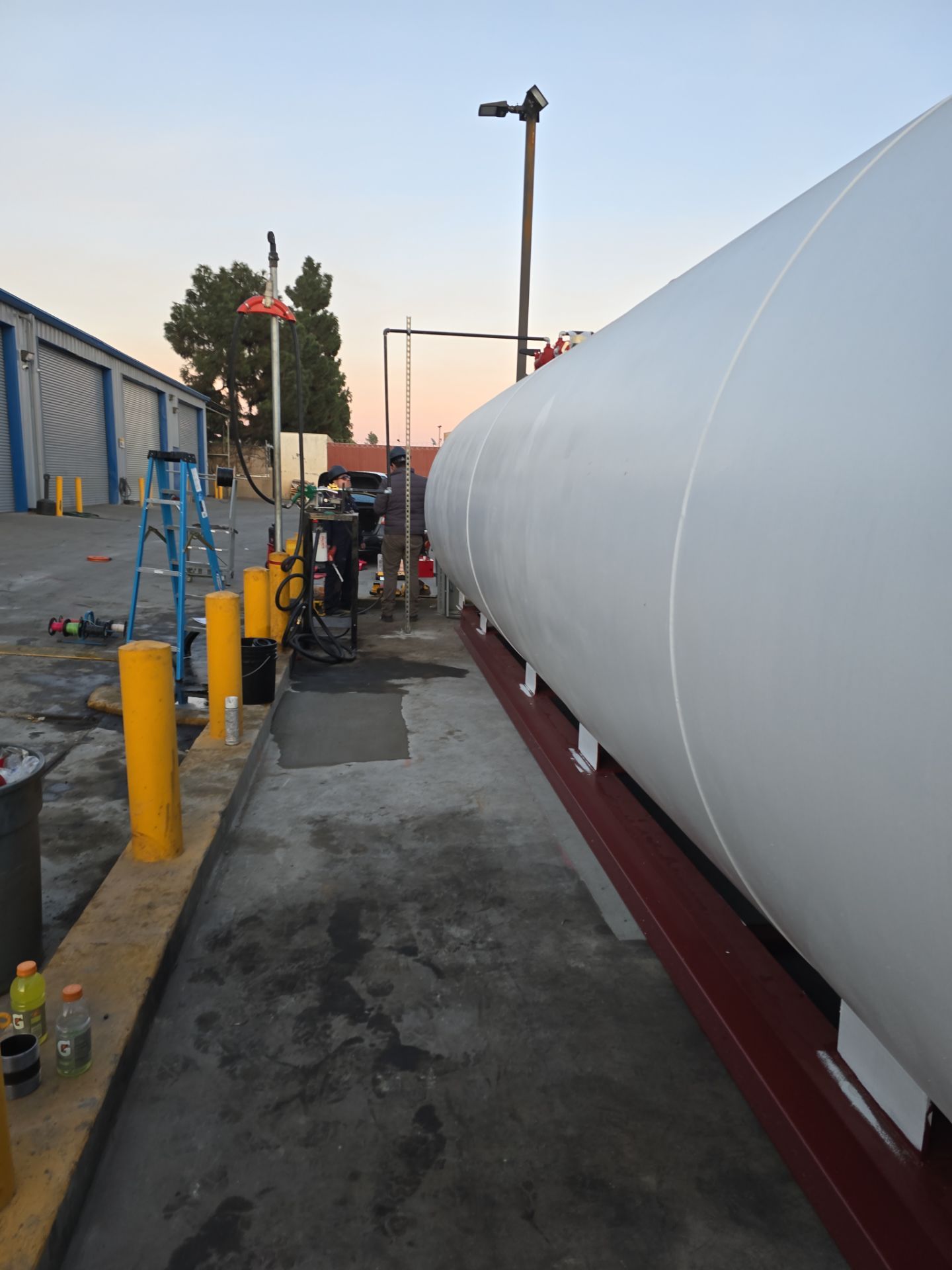 Outdoor Water Tank Installation & Piping Setup by Us Plumbing 