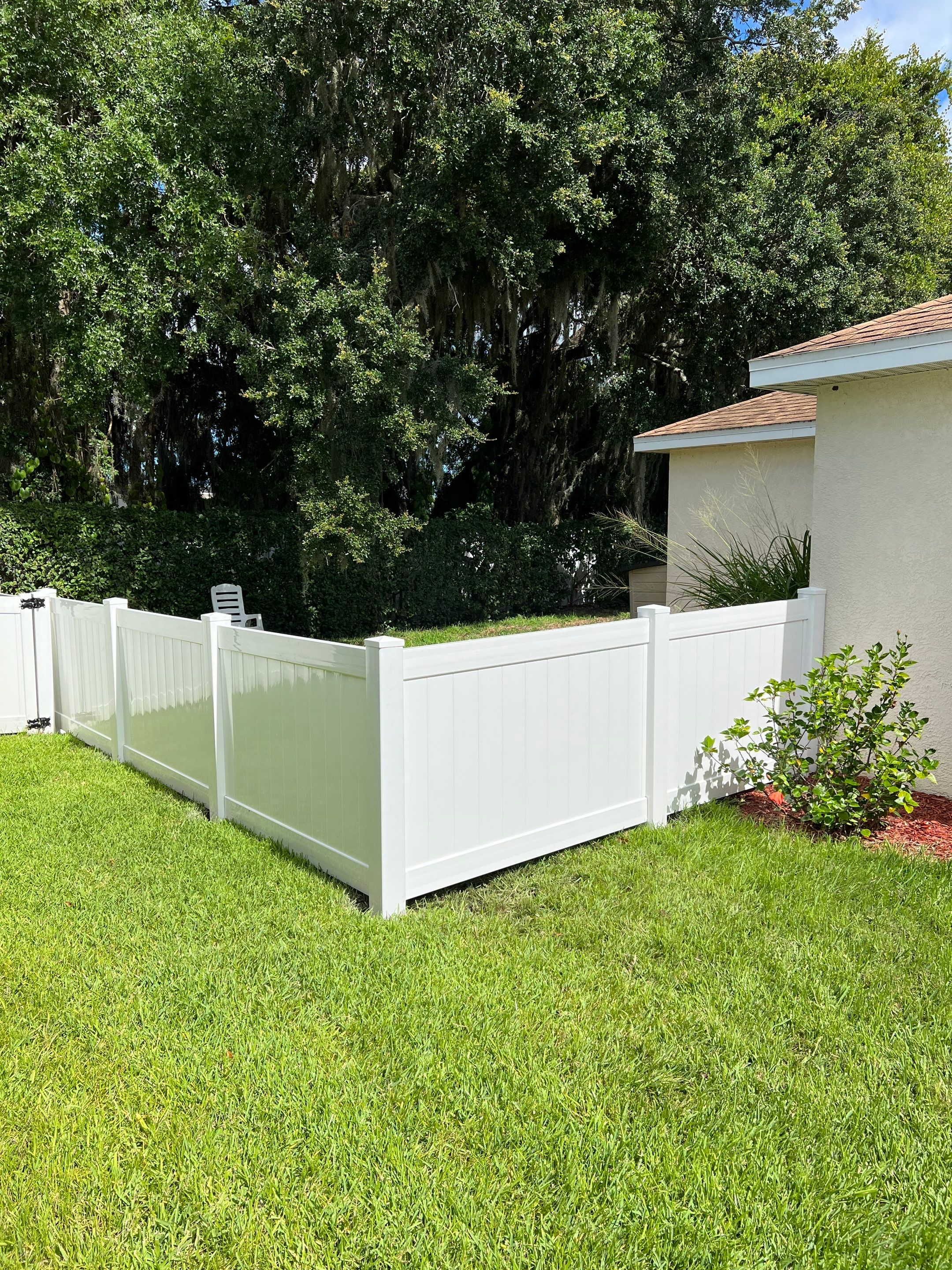 Bradenton, FL  4 ft. Tall White Vinyl Privacy Fence by Asap fence and gates, LLC