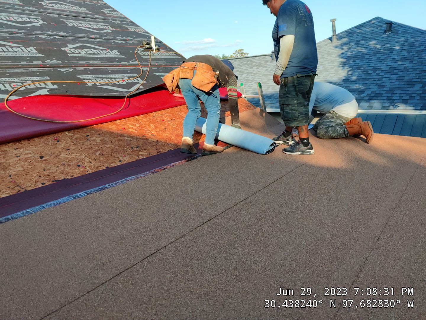 New Roof Installation Of IKO Dynasty Color Brownstone by DeZign Roofing & Exteriors