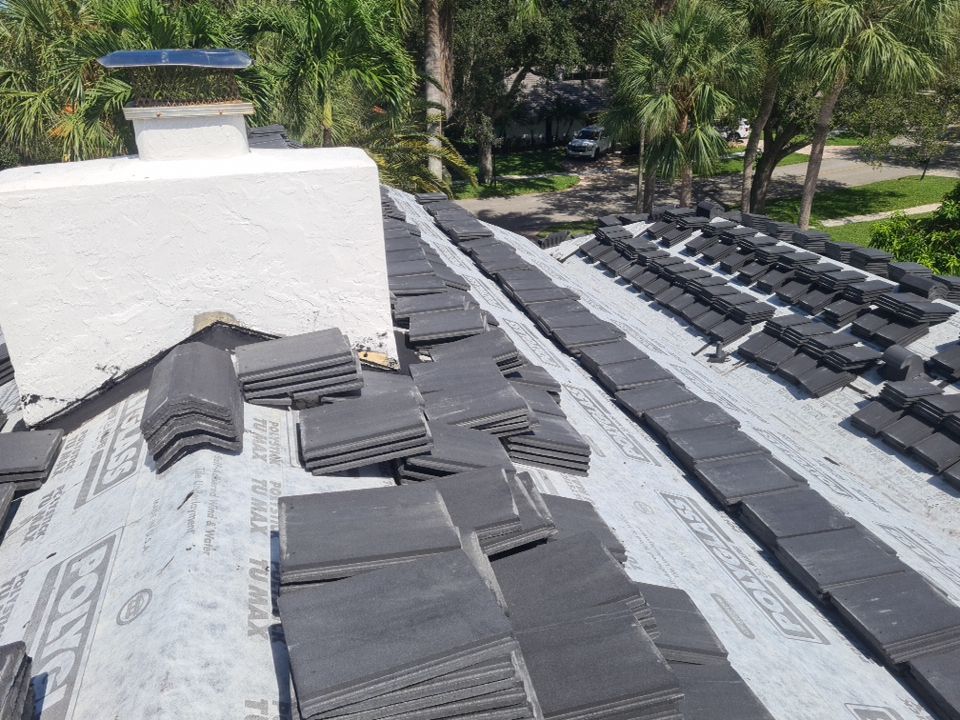 Residential Roofing Installation using Eagle Roofing Tile by BLUES BROTHERS ROOFING