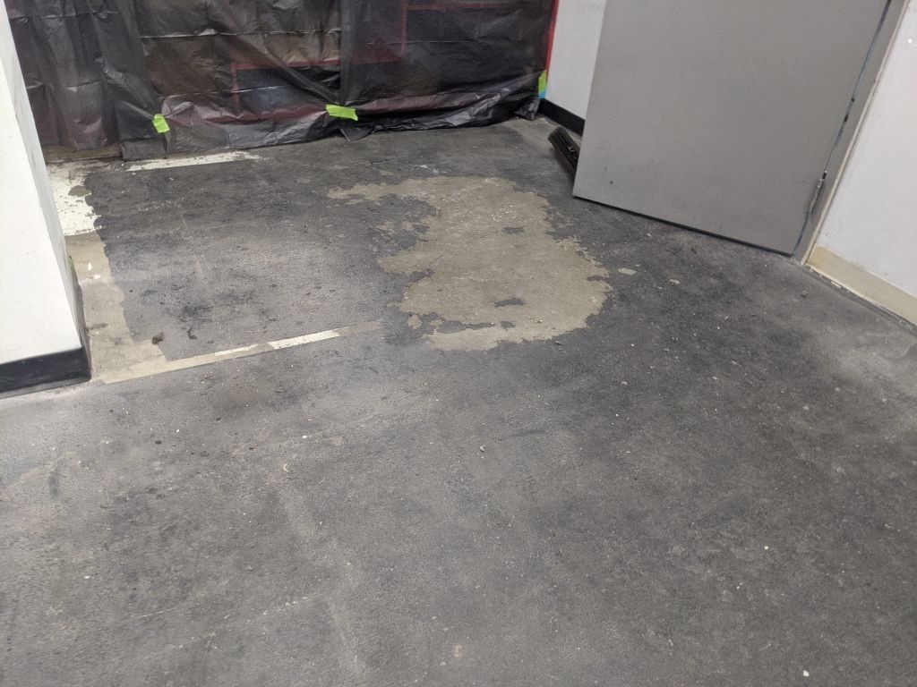 Commercial Flooring using Solid Haze Grey by Croc Coatings, LLC