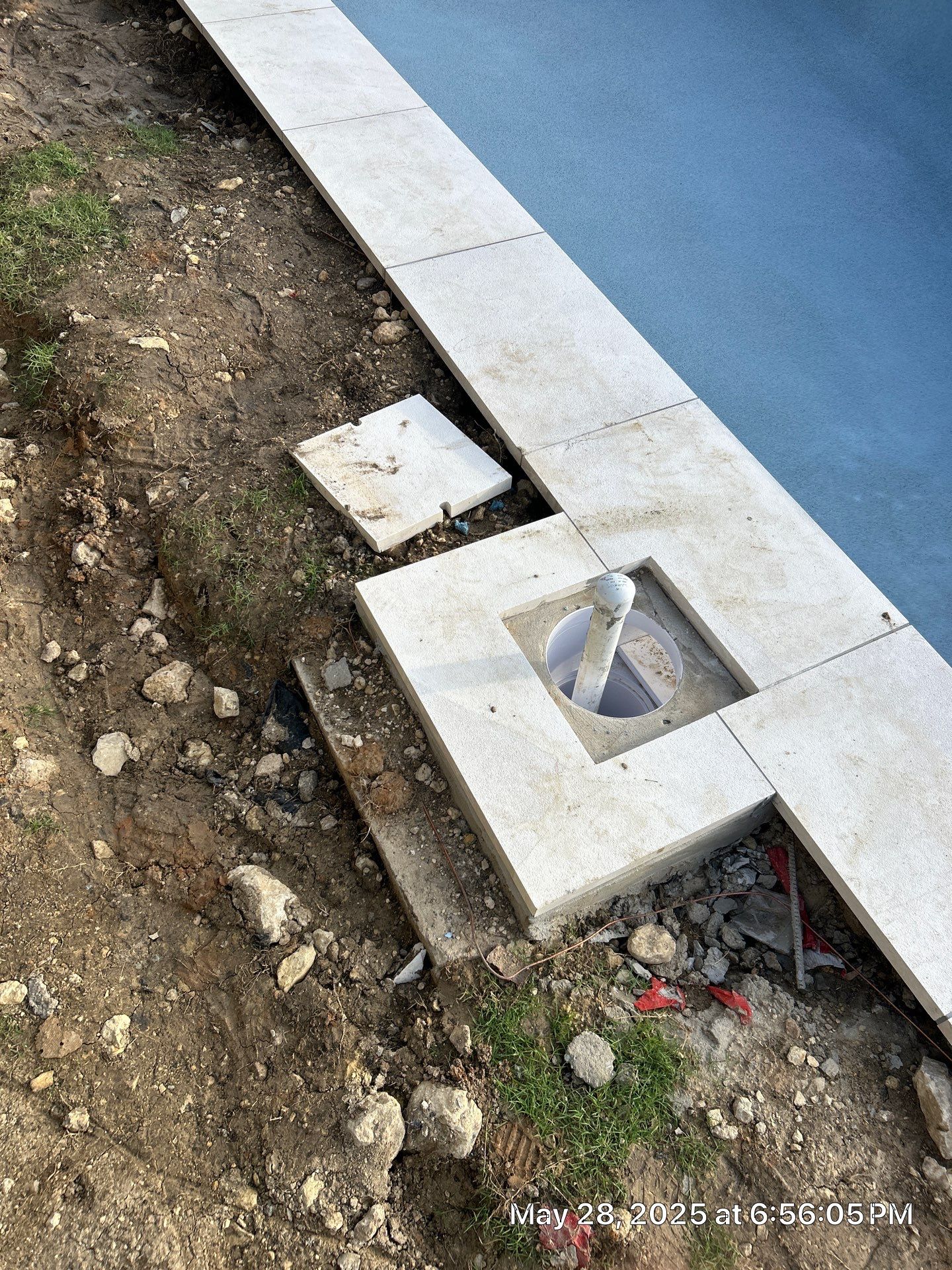 Sleek Geometric Pool with Crisp White Decking by Pinnacle Pools and Spas - DFW