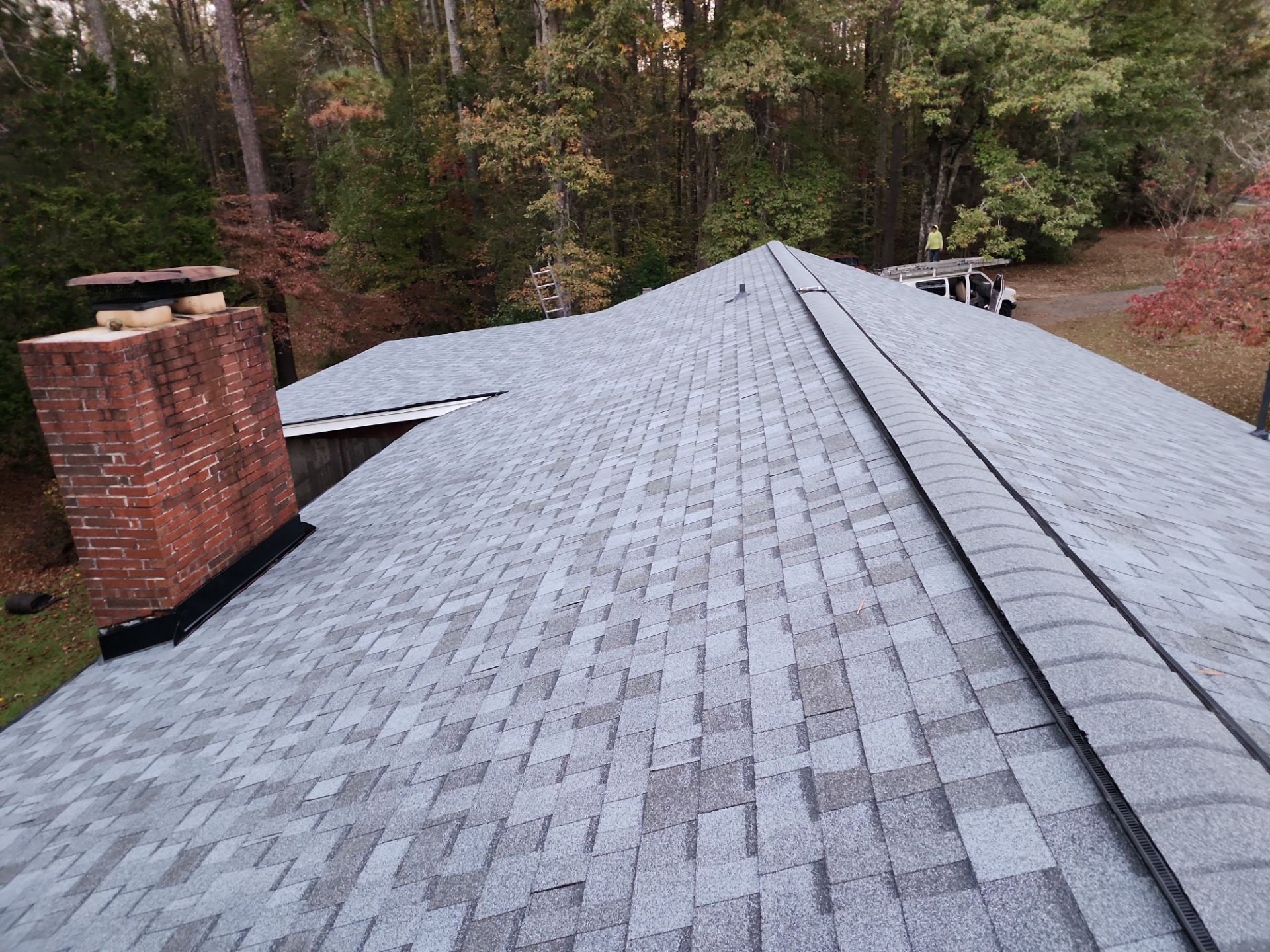 Residential Roof Replacement using Owens Corning Quary Gray by Inspector Roofing and Restoration