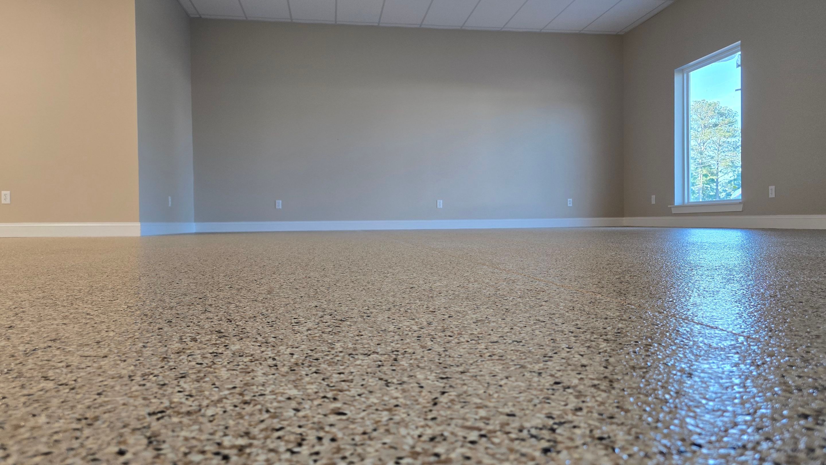 Garage Using Flake by Elite Floor Solutions