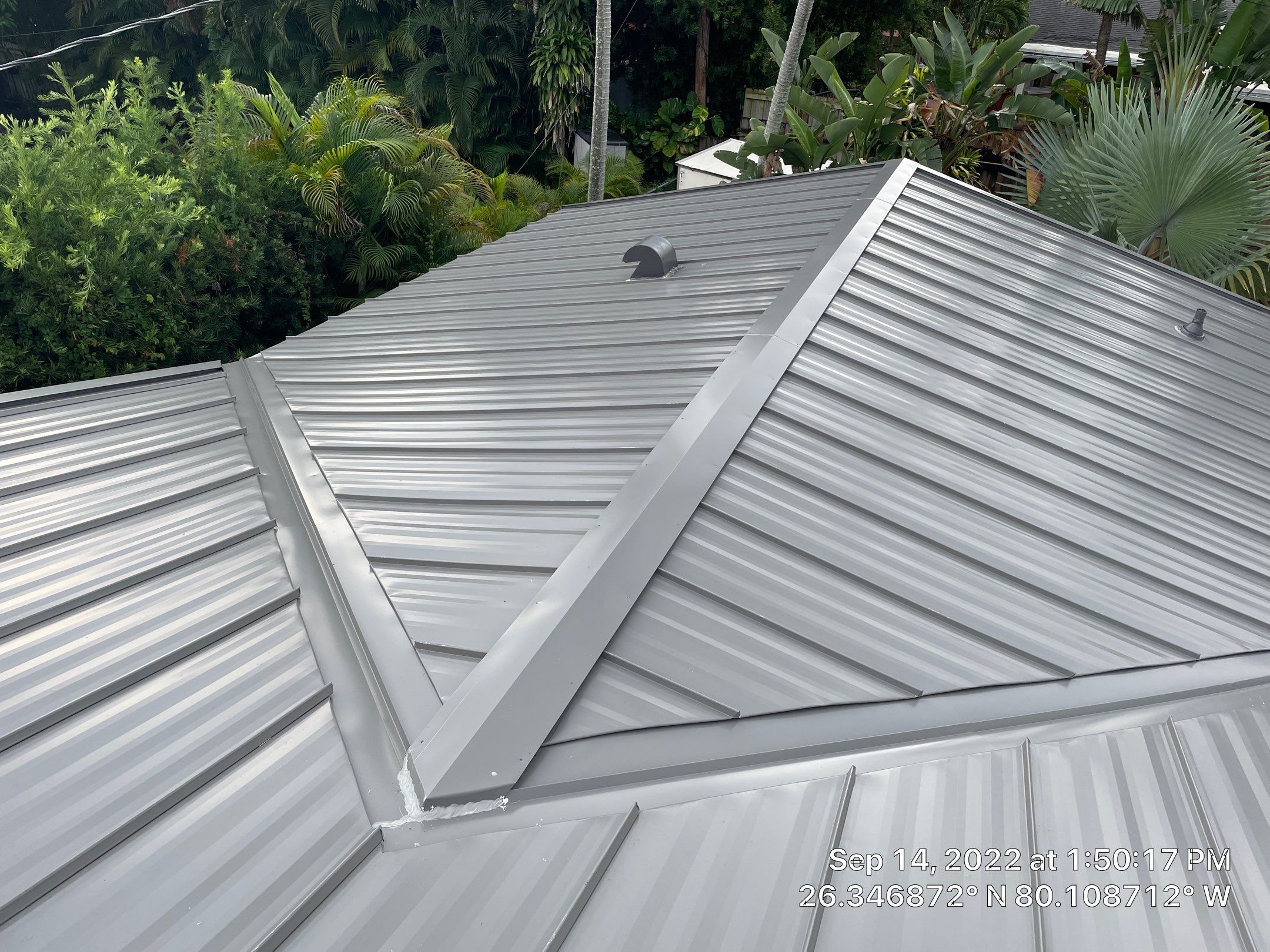 Residential Roofing Installation using 1" Nail strip metal roof by BLUES BROTHERS ROOFING