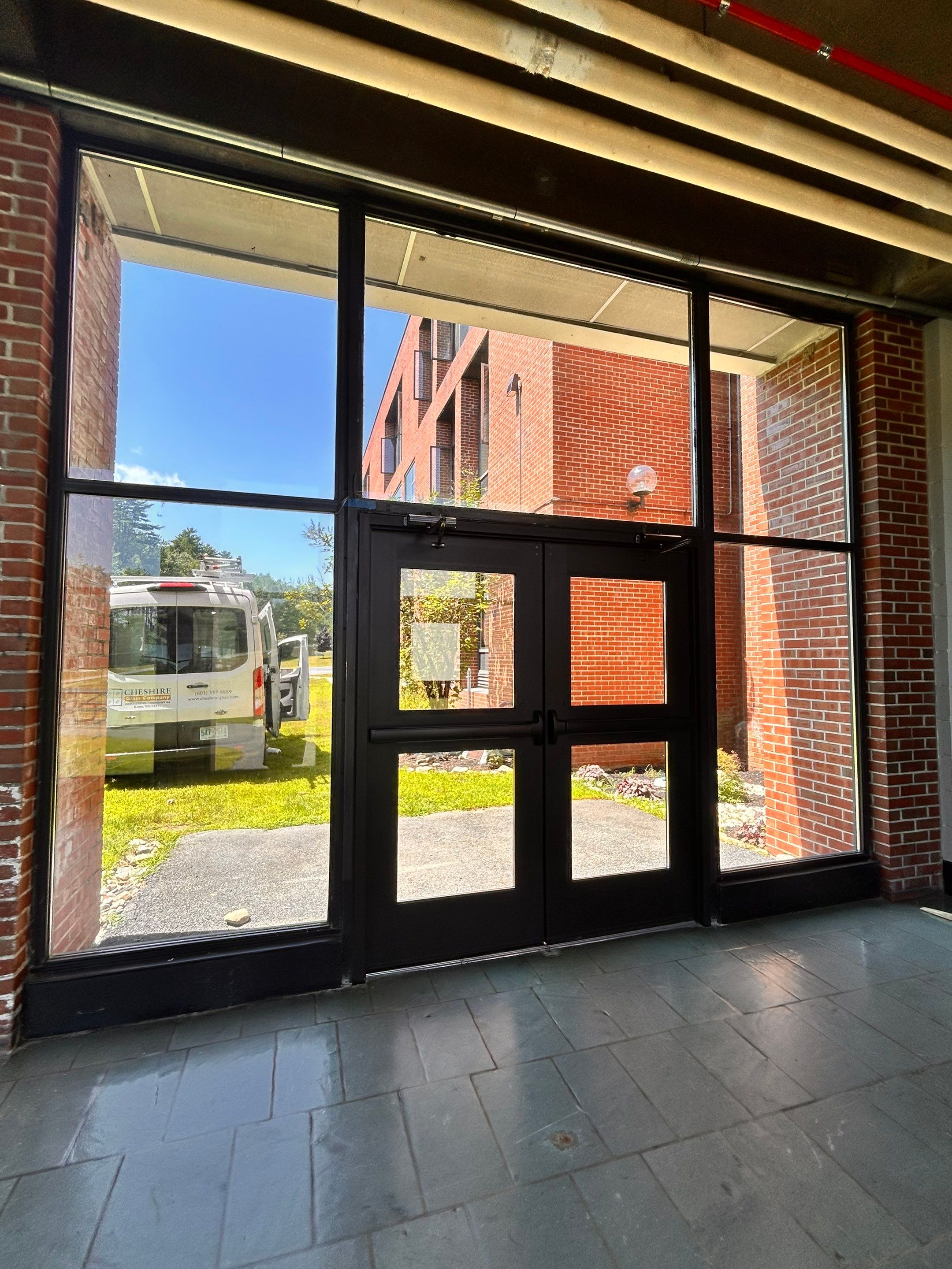 Commercial Door using Portal Wide Stile Door by Cheshire Glass Company