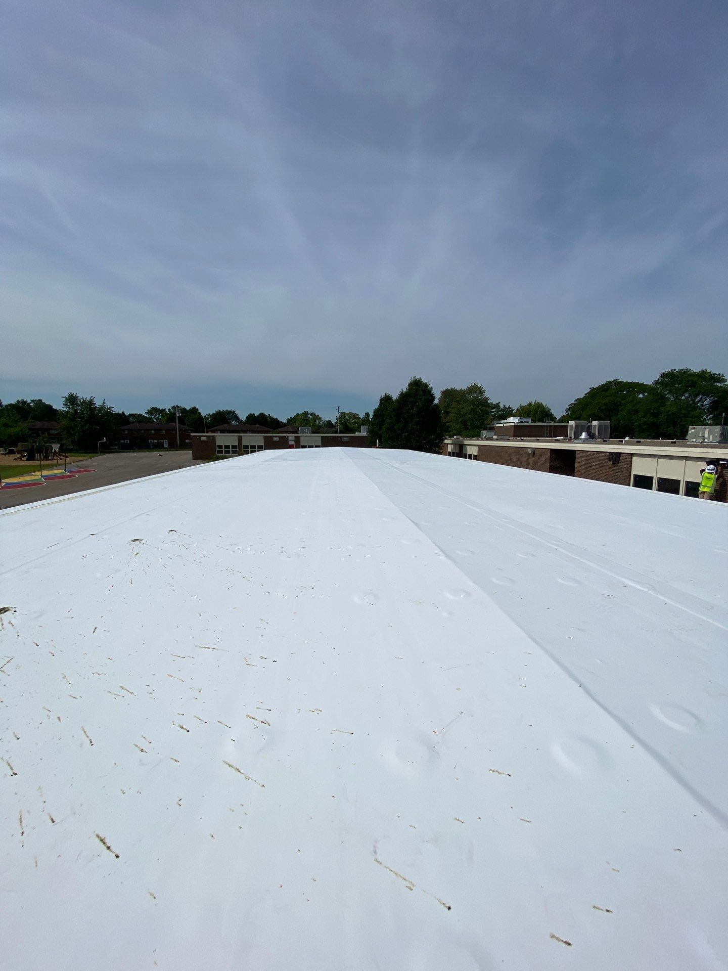 Commercial Flat Roof and Siding by Nitro Roofing and Construction