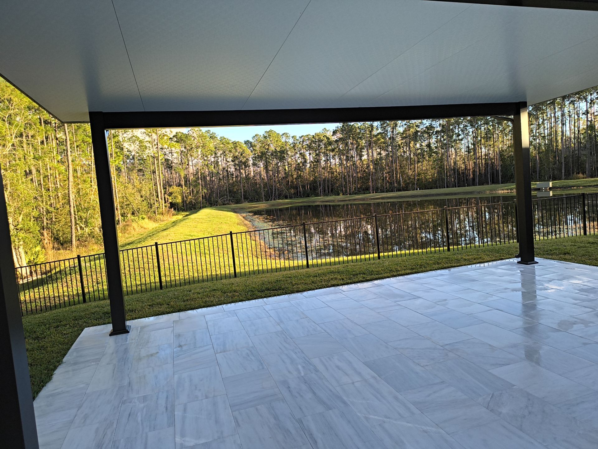 Modern Freestanding Insulated Pavilion | Windermere Poolside Oasis by Orlando pergolas