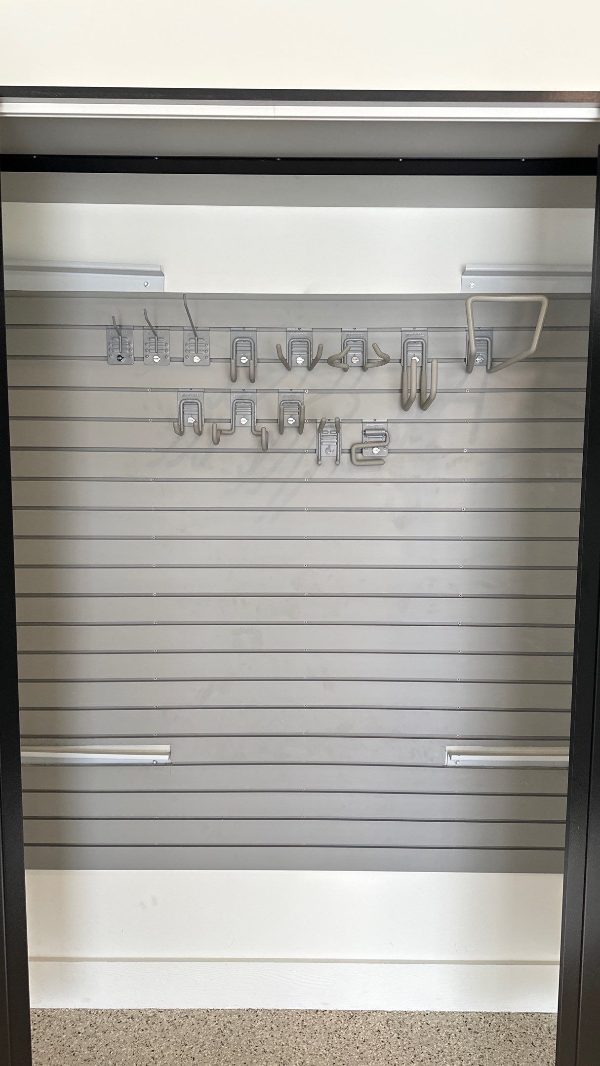 Jed W. went with Black powder coat on his cabinets.  by Banner Garage