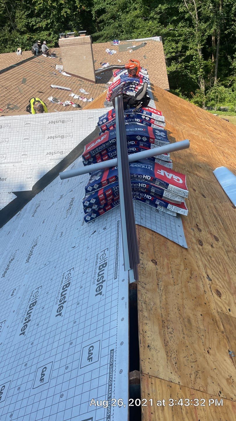 Roof Replacement using GAF Timberline HDZ by American Home Contractors