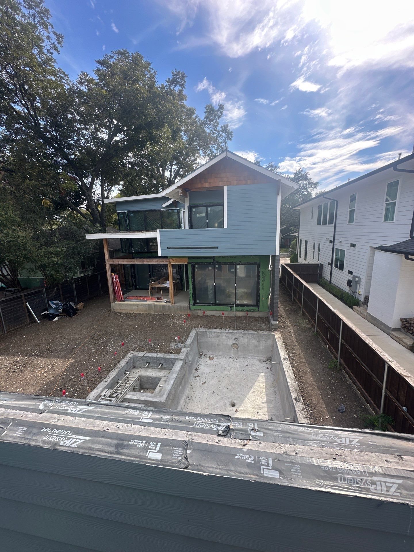 Fully encapsulated Dallas custom home  by Apex Insulation Solutions