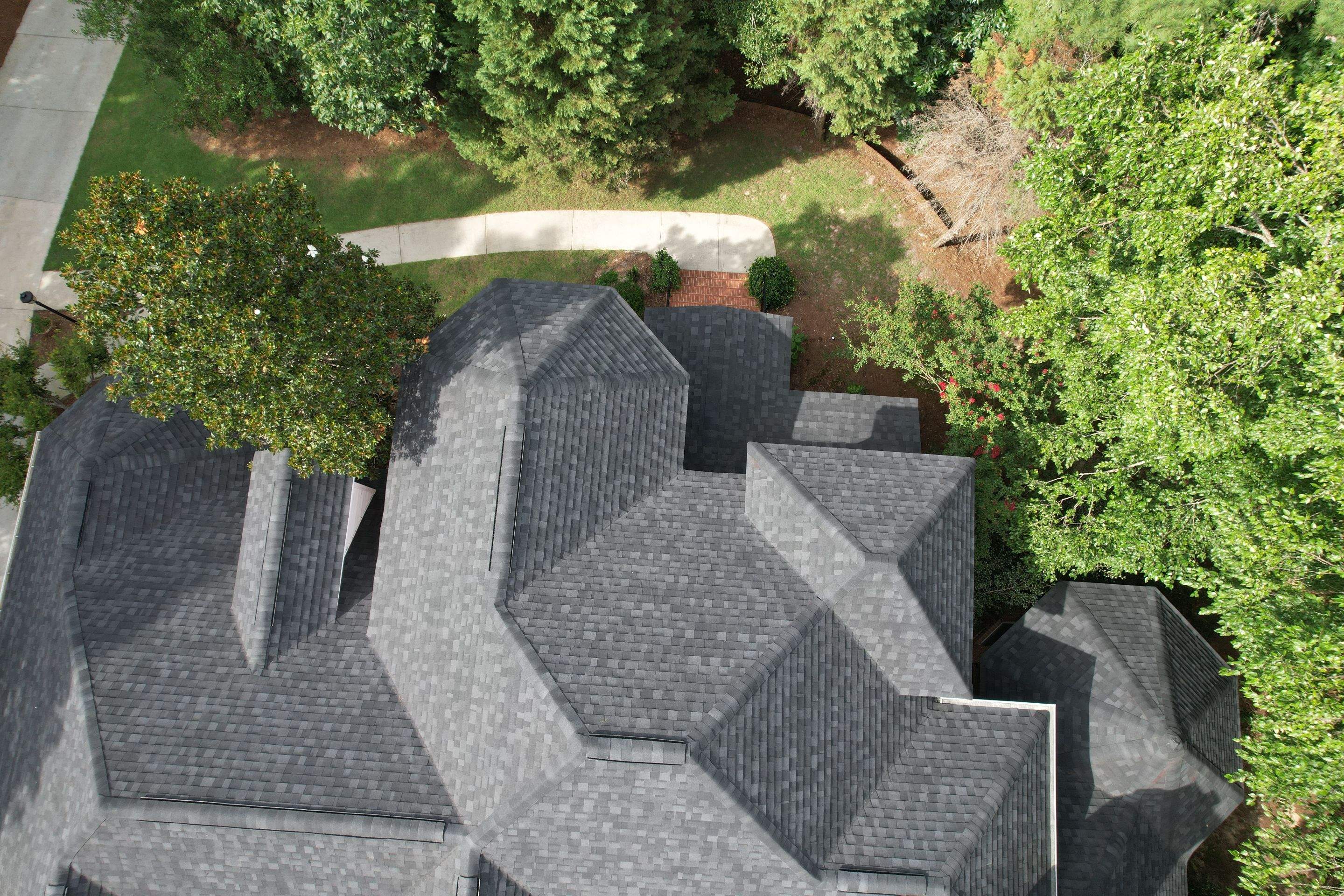 Roof Replacement- IKO Granite Black- Aiken by South Point Roofing