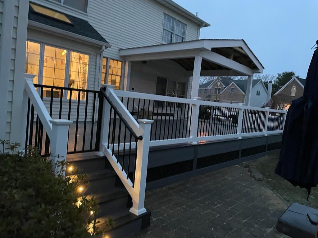New deck With Porch  by deck guardian