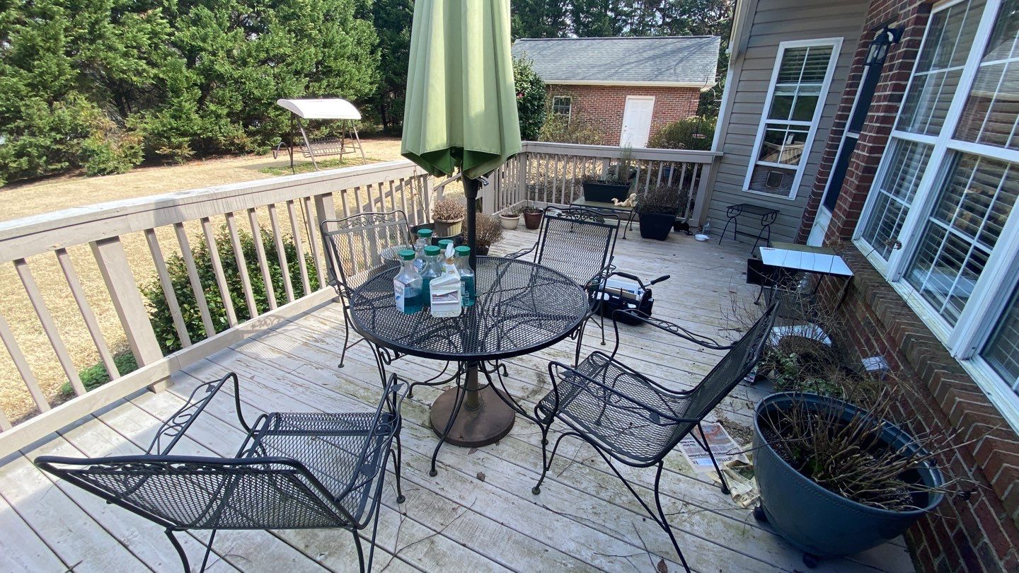 Painted Deck blasted, then sealed by DuraSeal