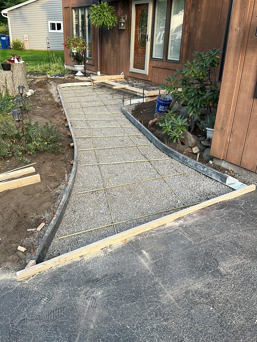 Broom Finish Walkway  by NG Masonry & Construction LLC