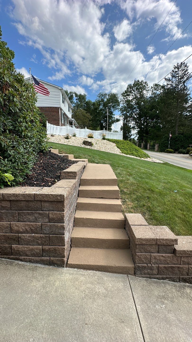 Porch + Steps Project in North Huntingdon by Floors in a Day, Inc