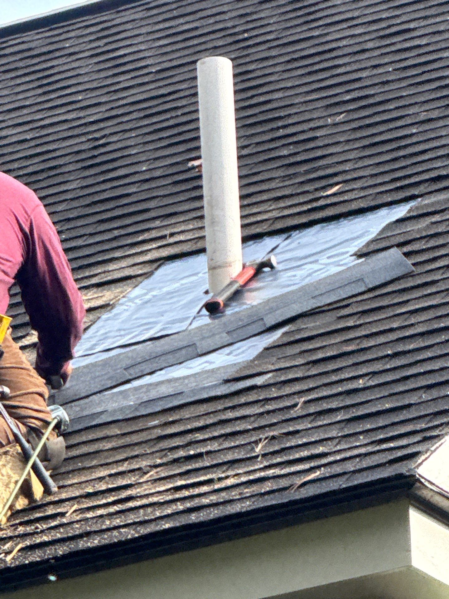 Pipe Boot Leak Repair & Gutter Replacement | Littleton, MA by Mighty Dog Roofing of Greater Middlesex County