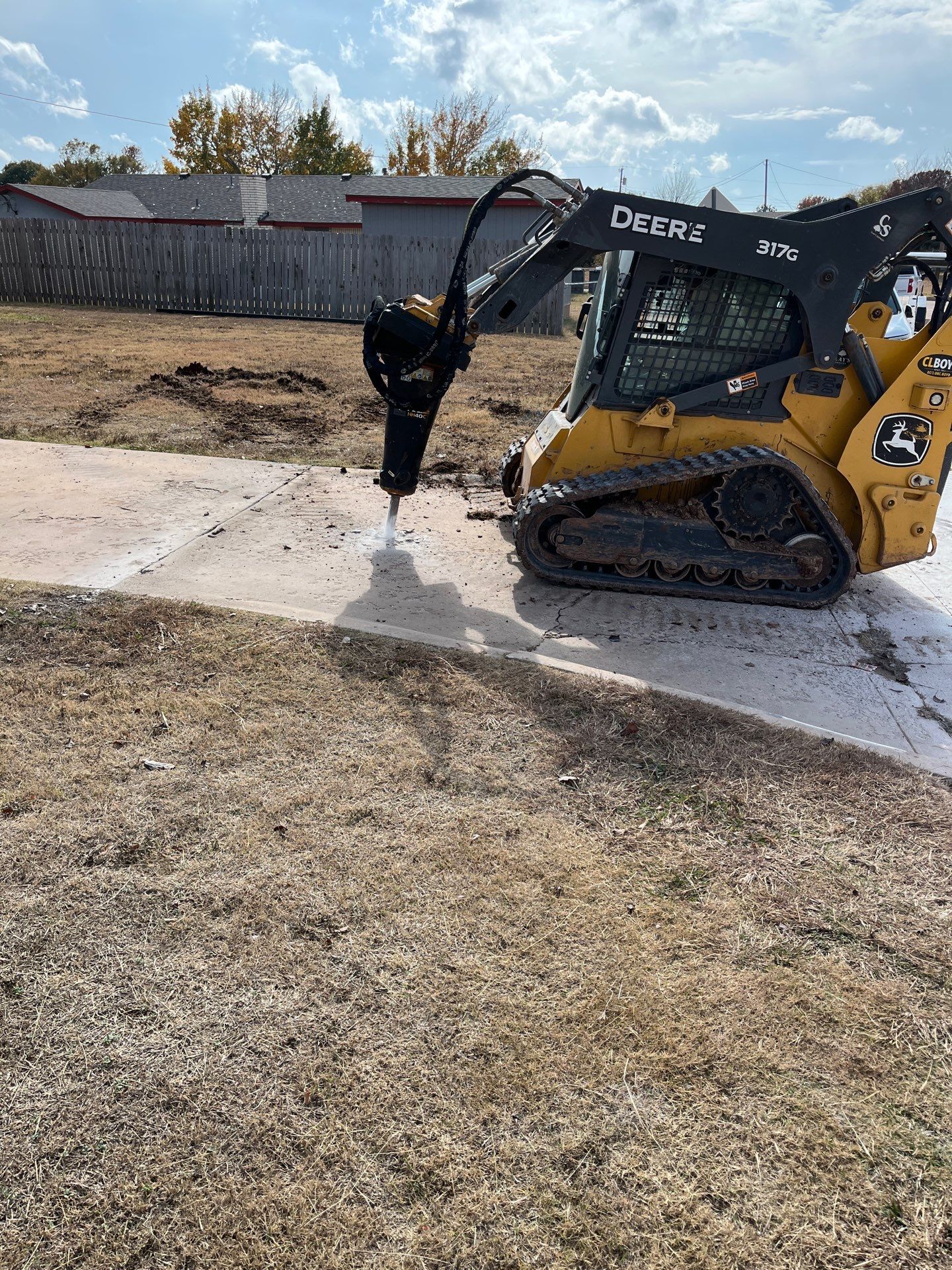 Concrete work and Carport Install by Clays Services Inc