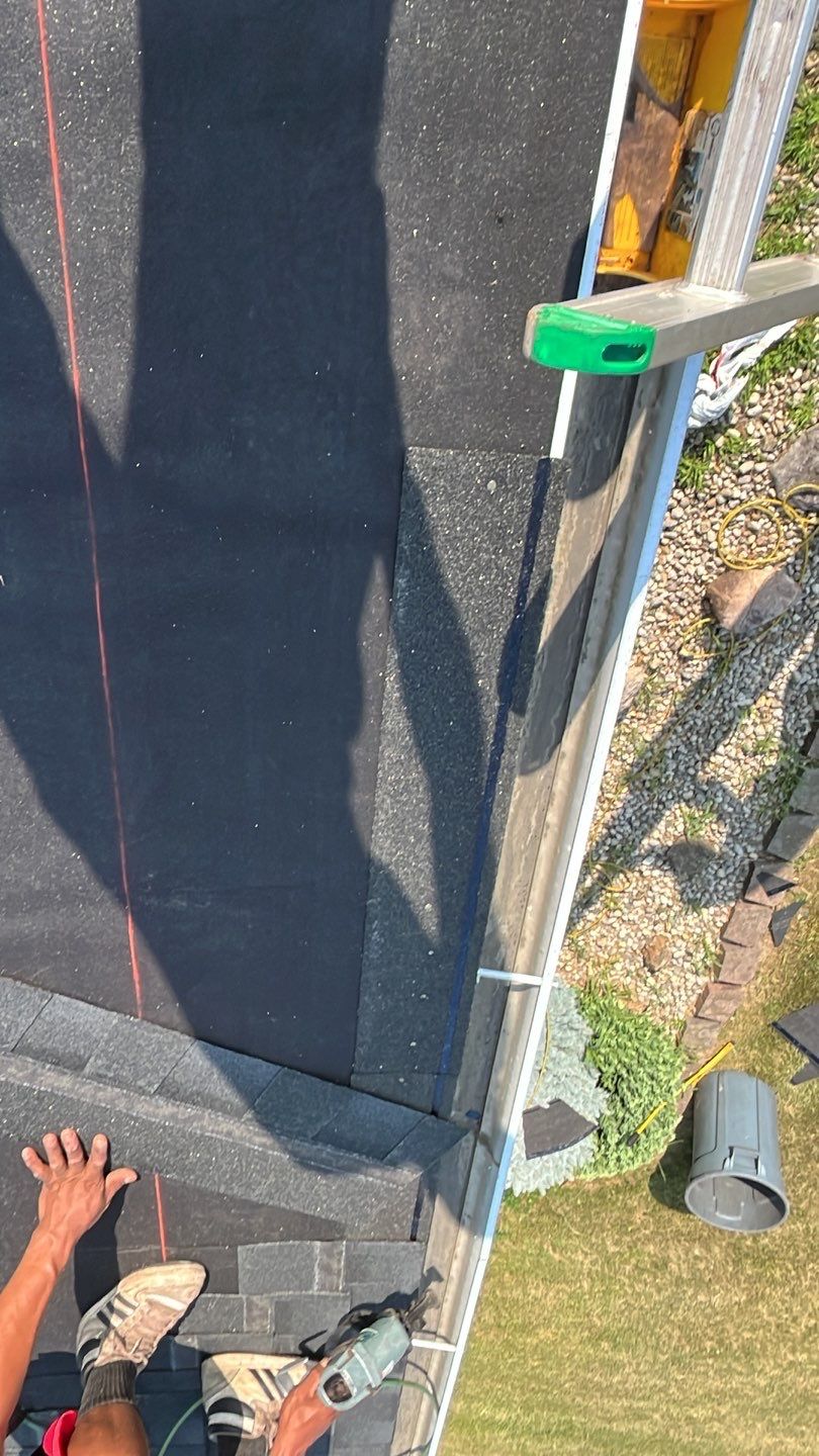 Residential Roofing Installation using GAF Timberline HDZ Charcoal by Nitro Roofing and Construction