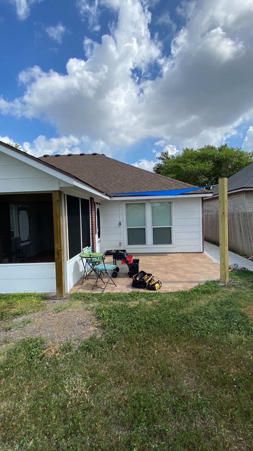 Back Yard Shade by Bayfront Roofing and Construction