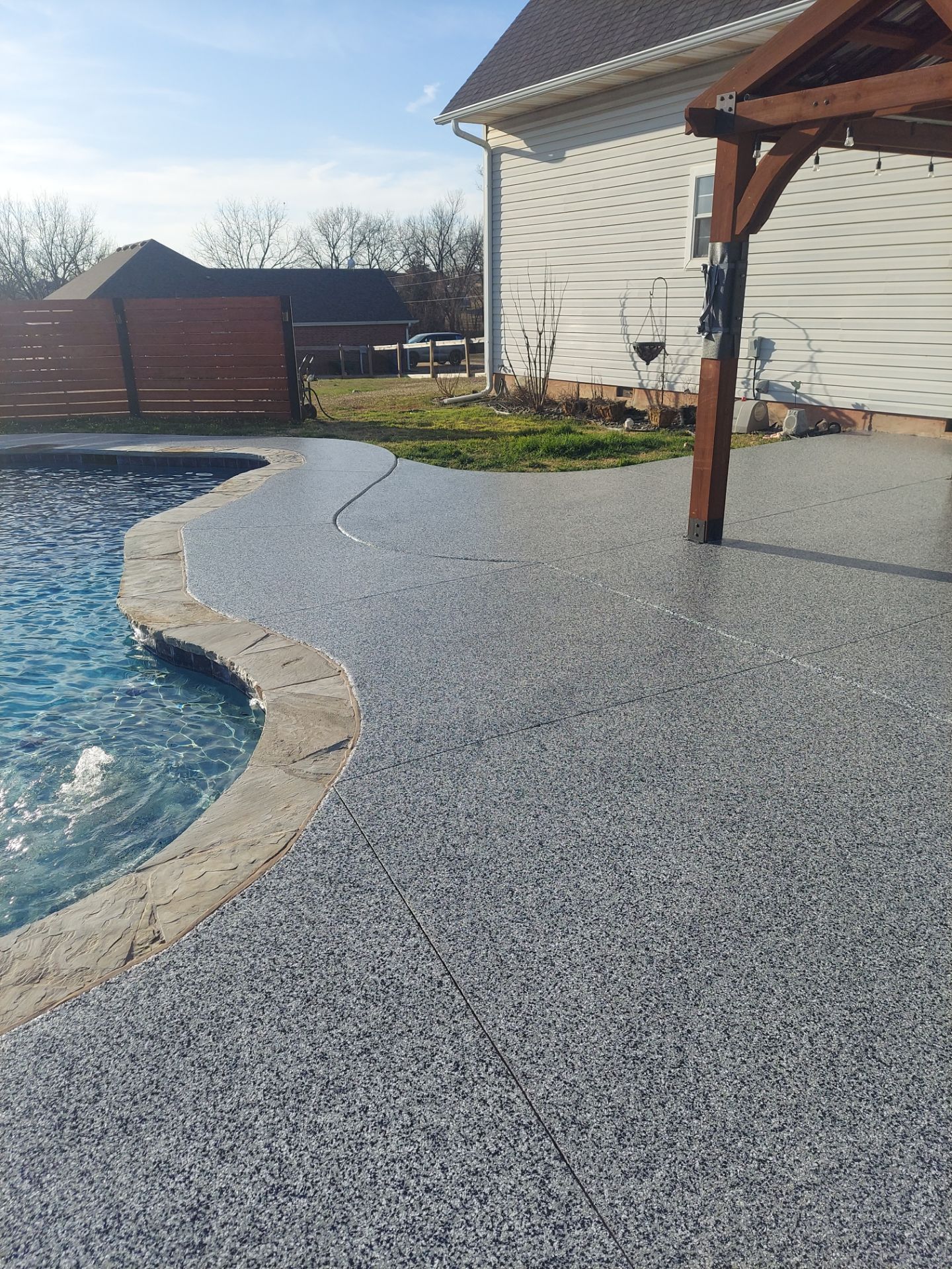 Patio & Pool Deck Install with Domino by Copperhead Coatings