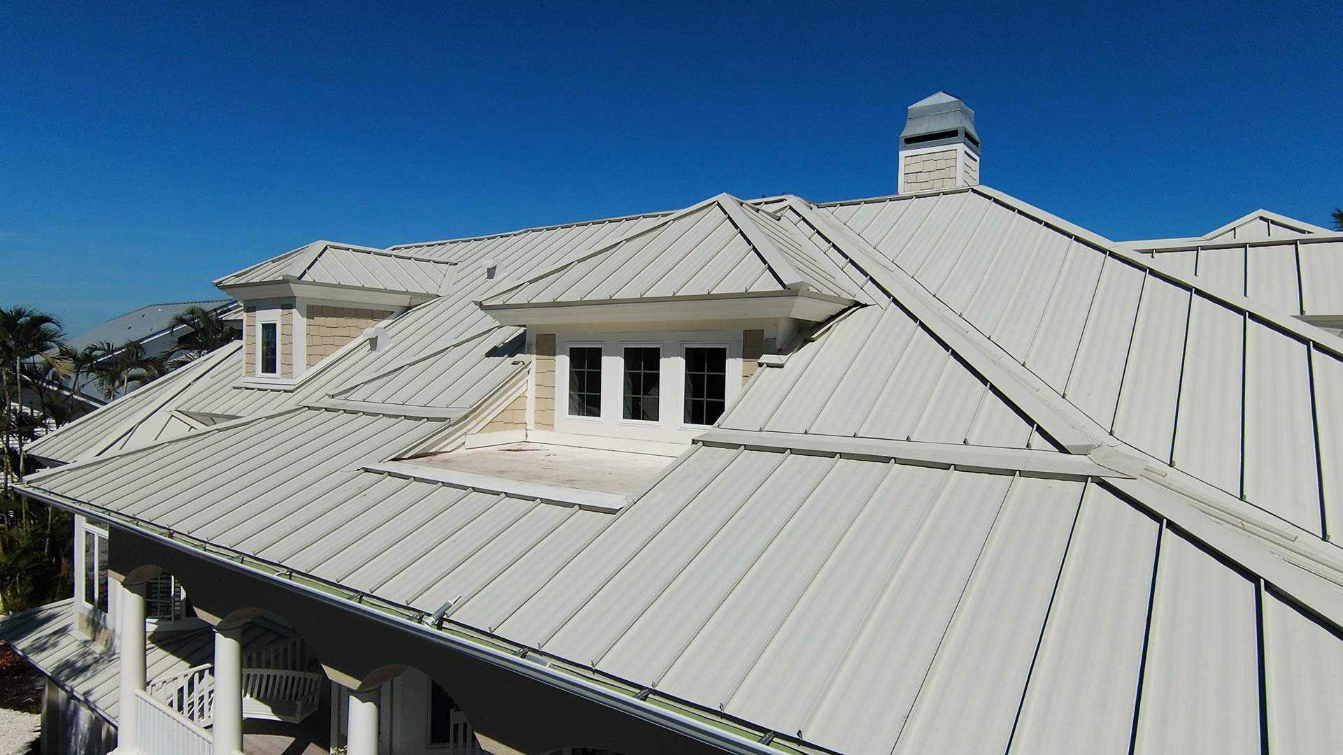 Sanibel Island Standing Seam Roof Replacement by Four Peaks Roofing