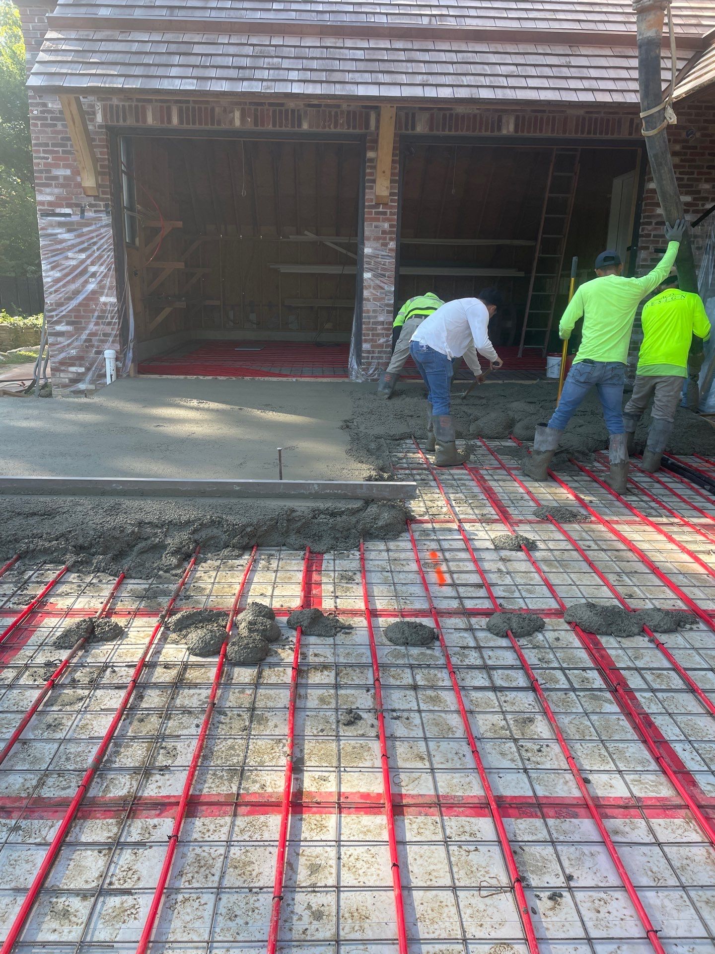 Exposed Aggregate Driveway in Haddonfield NJ by Architectural Concrete Design