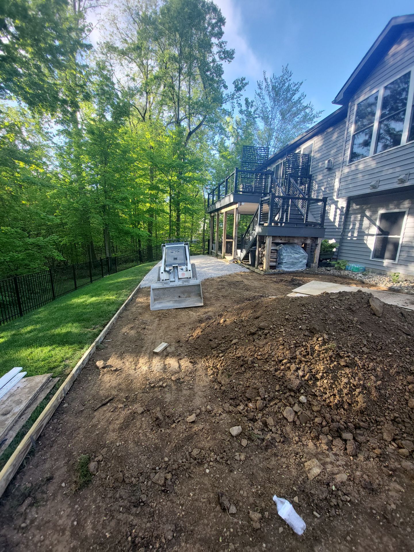 Partial Backyard Lawn Chardon, Ohio by Southwest Greens Midwest