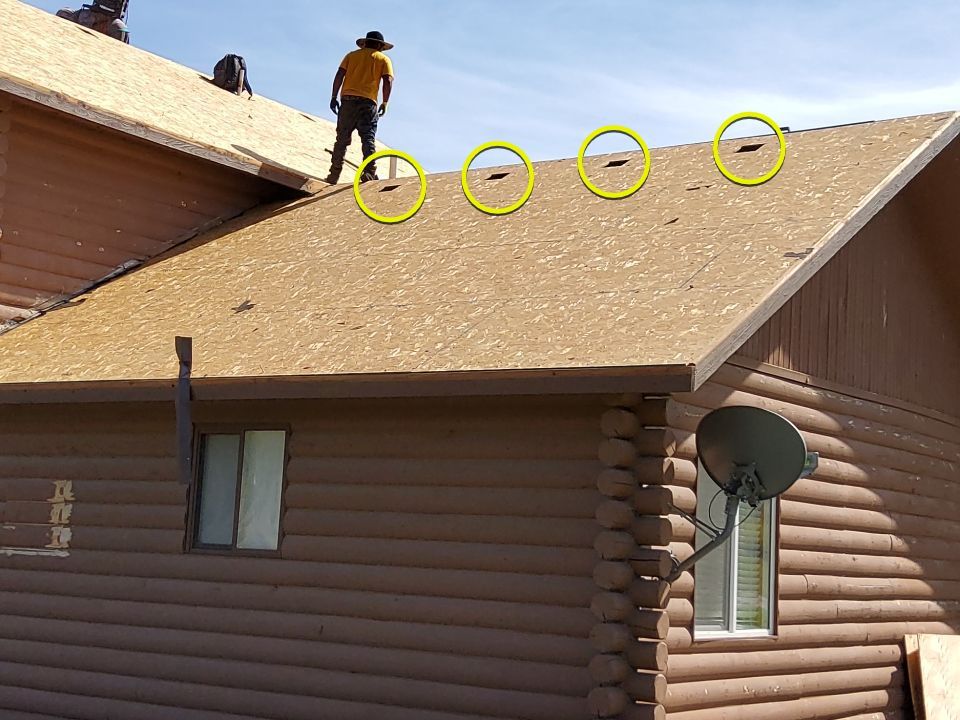 Hill Country Guest Ranch using Steel Roofing, Gutters, Log Cabin Staining by Lightning Exteriors