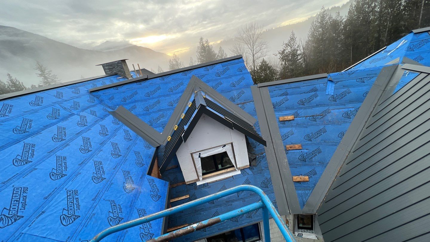 Residential Roofing Installation using 12" Prolok metal by Top Notch Roofing Inc