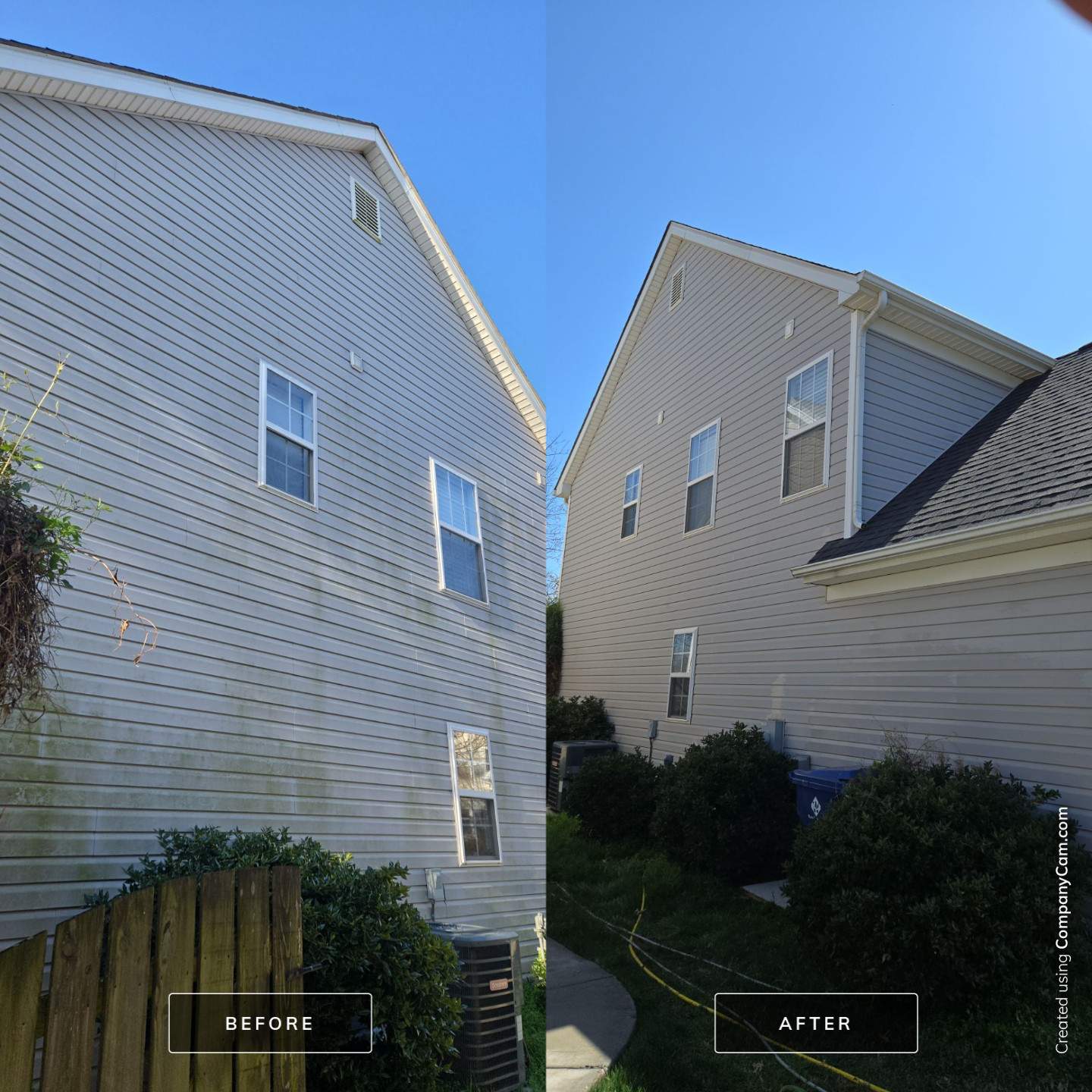 House Wash using cleaner by Power Wash Masters LLC