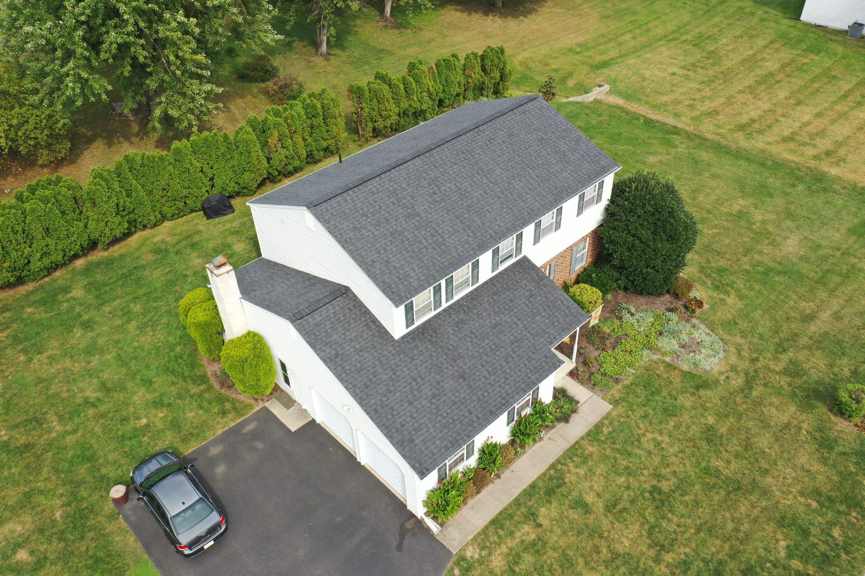Roofing Installation using CertainTeed Landmark - Moire Black by Storm Guard of Ches-Mont PA