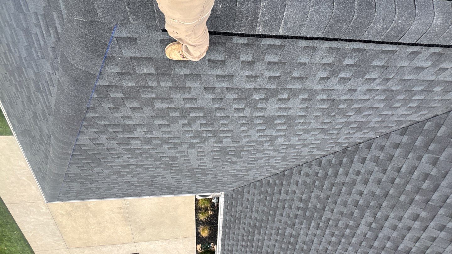 Residential Roofing Installation using GAF Timberline HDZ Charcoal by Nitro Roofing and Construction