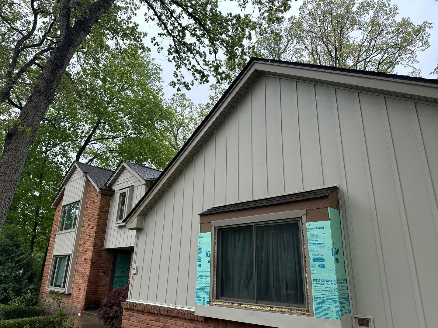 Siding Installation using Alside Monterey Sand by 180 Contractors