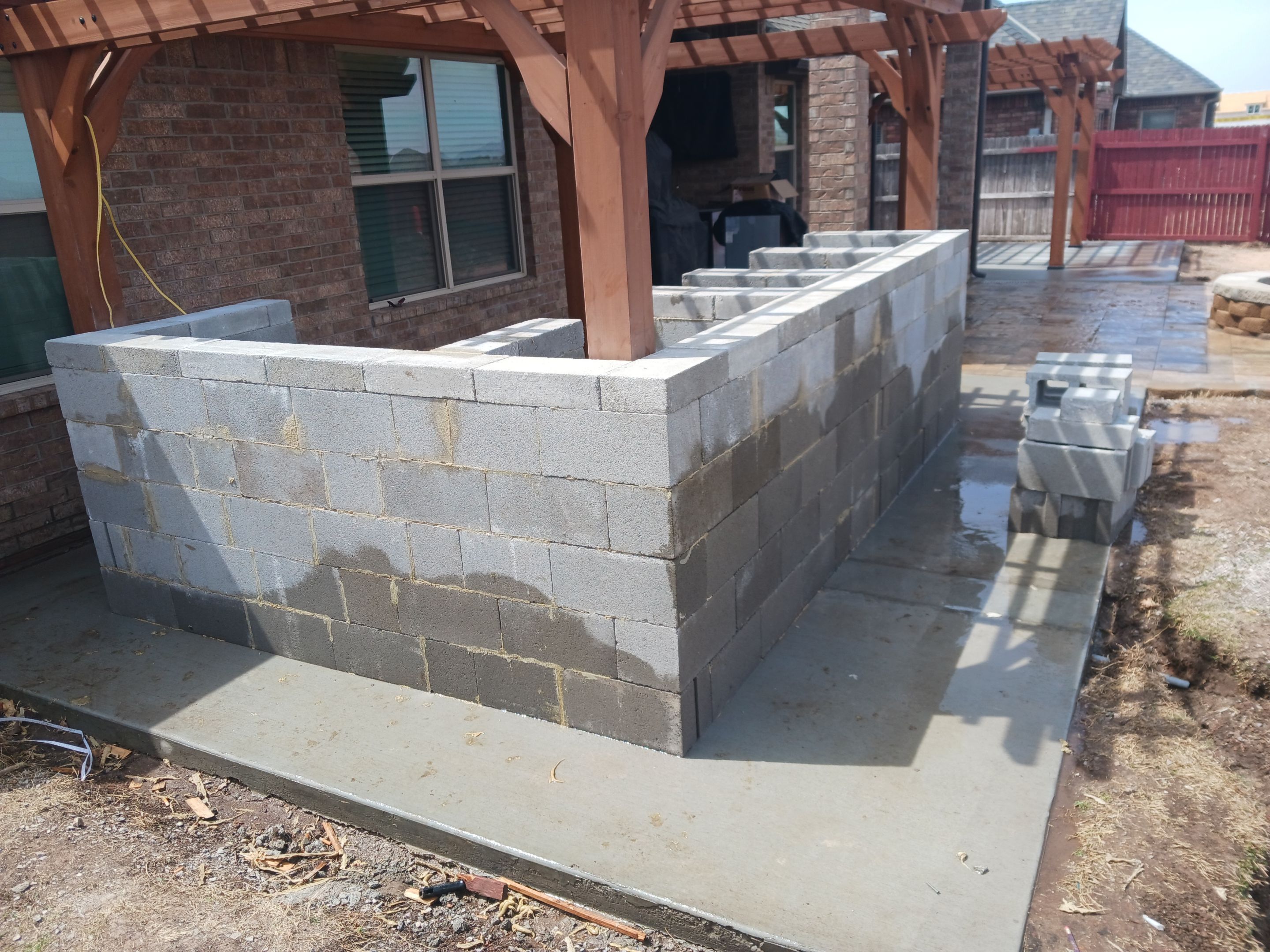 Outdoor kitchen by Clays Services Inc