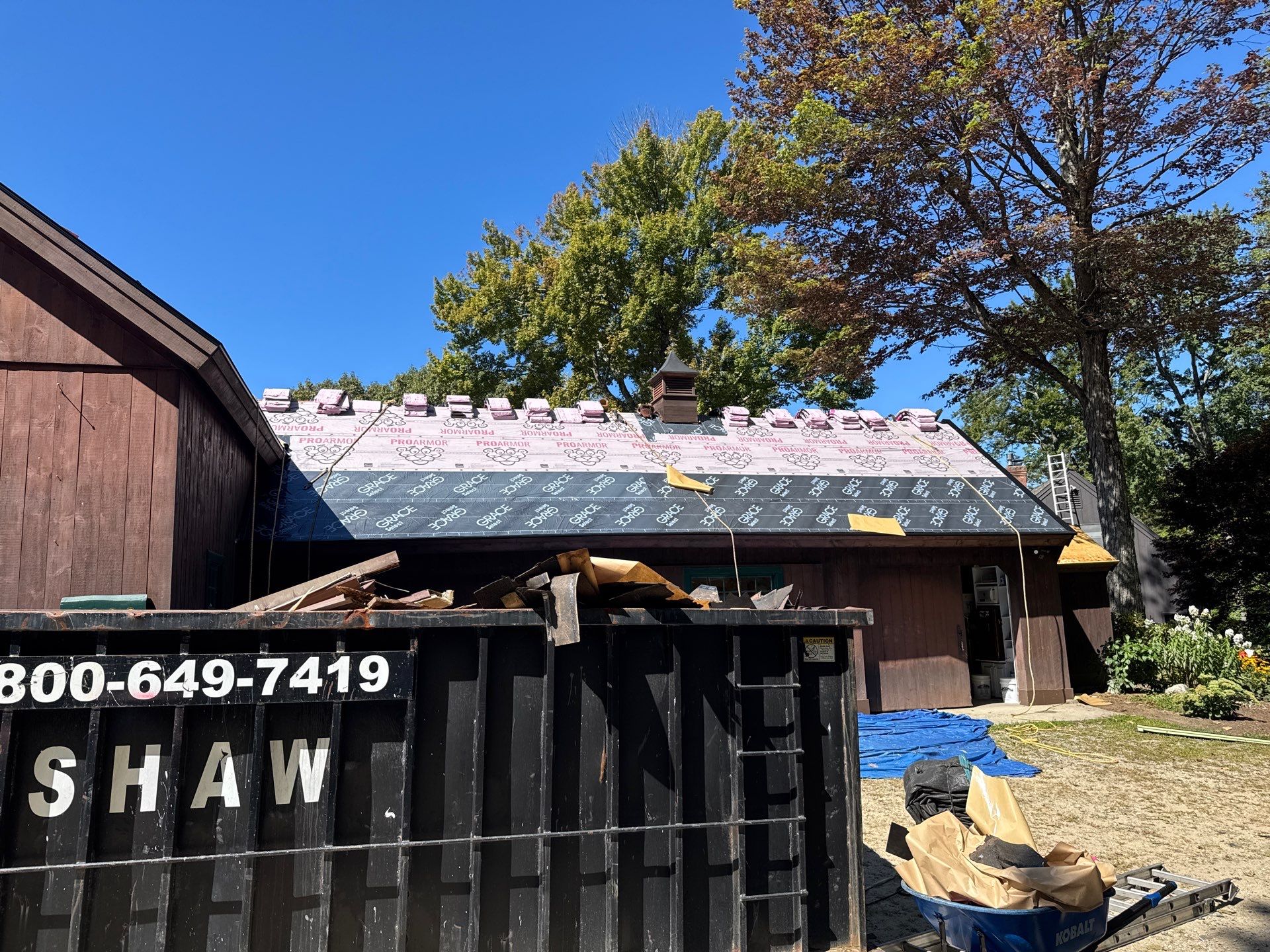 Garage & Barn Roof Replacement in Greenfield, NH | Owens Corning Shingles by Adam Vaillancourt Roofing LLC
