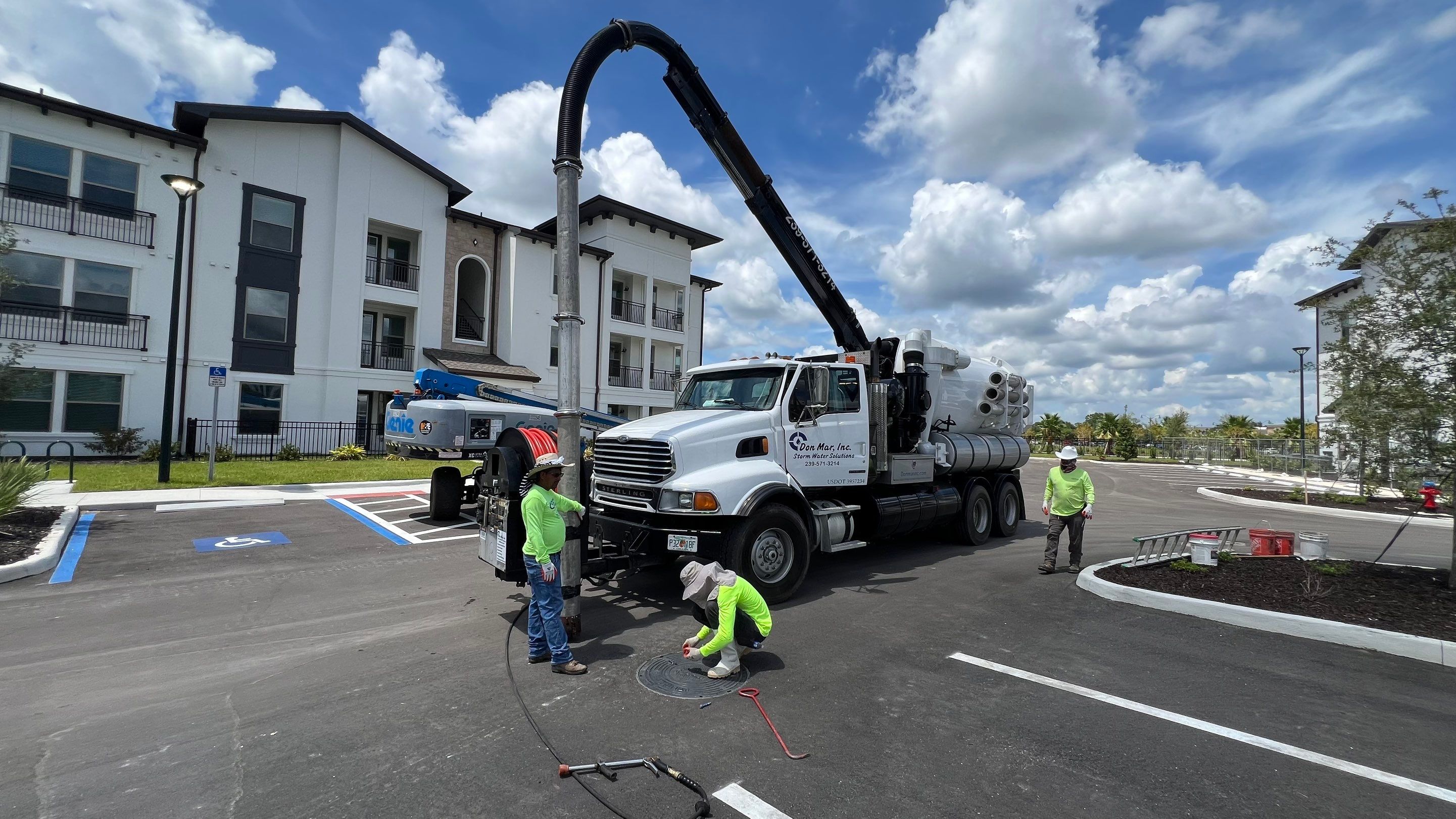 New Construction Sewer System Cleaning by APS Power & Water