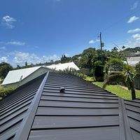 24ga 1.5" Mechanical Seam Dark Bronze by Total Roofing System The Metal Roof Experts