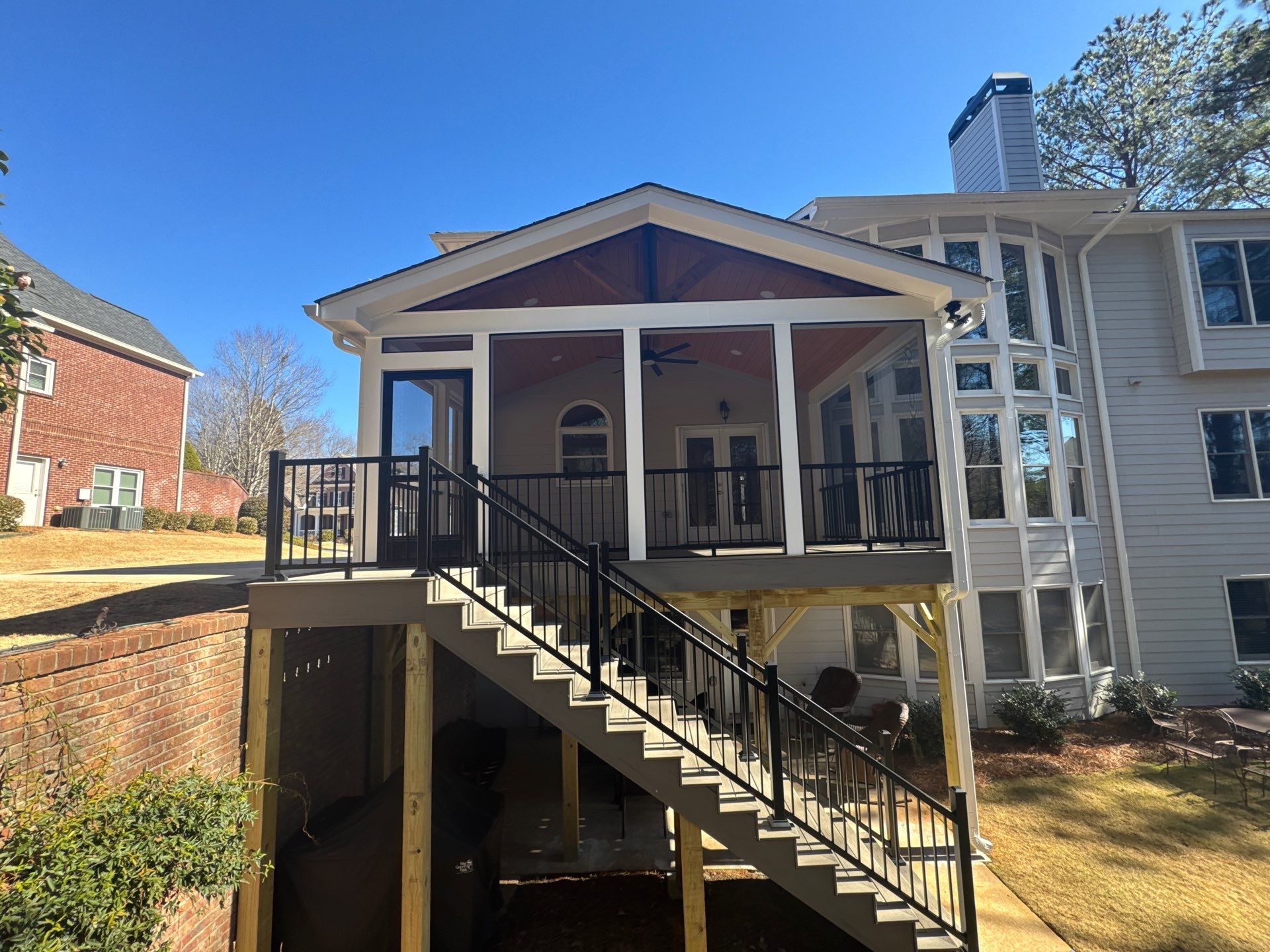 Screen Porch Construction  by Swift Home Renovations 