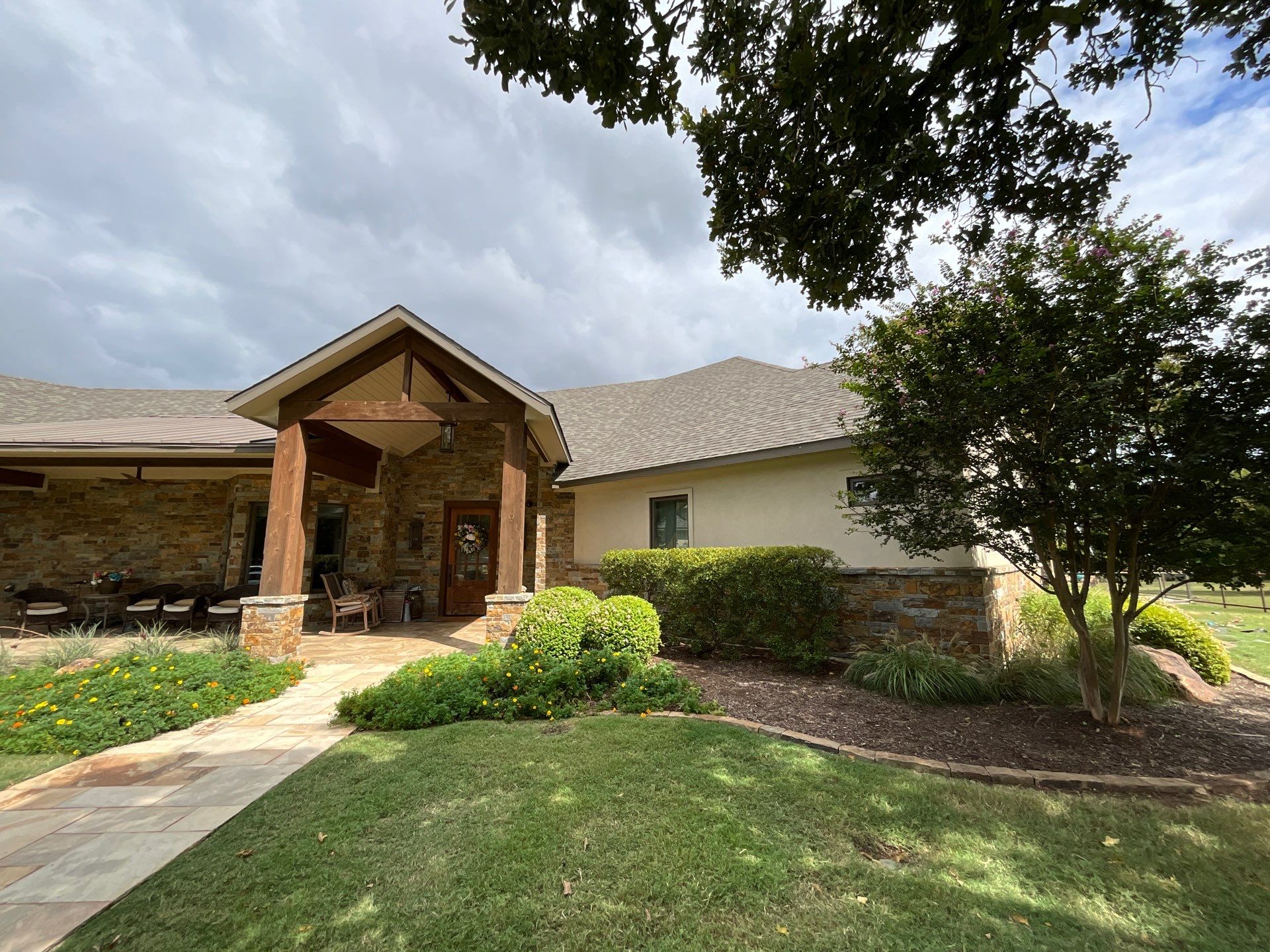 Insurance Claim Roof and Gutters using Certainteed Landmark Weathered Wood by Tex-Line Roofing