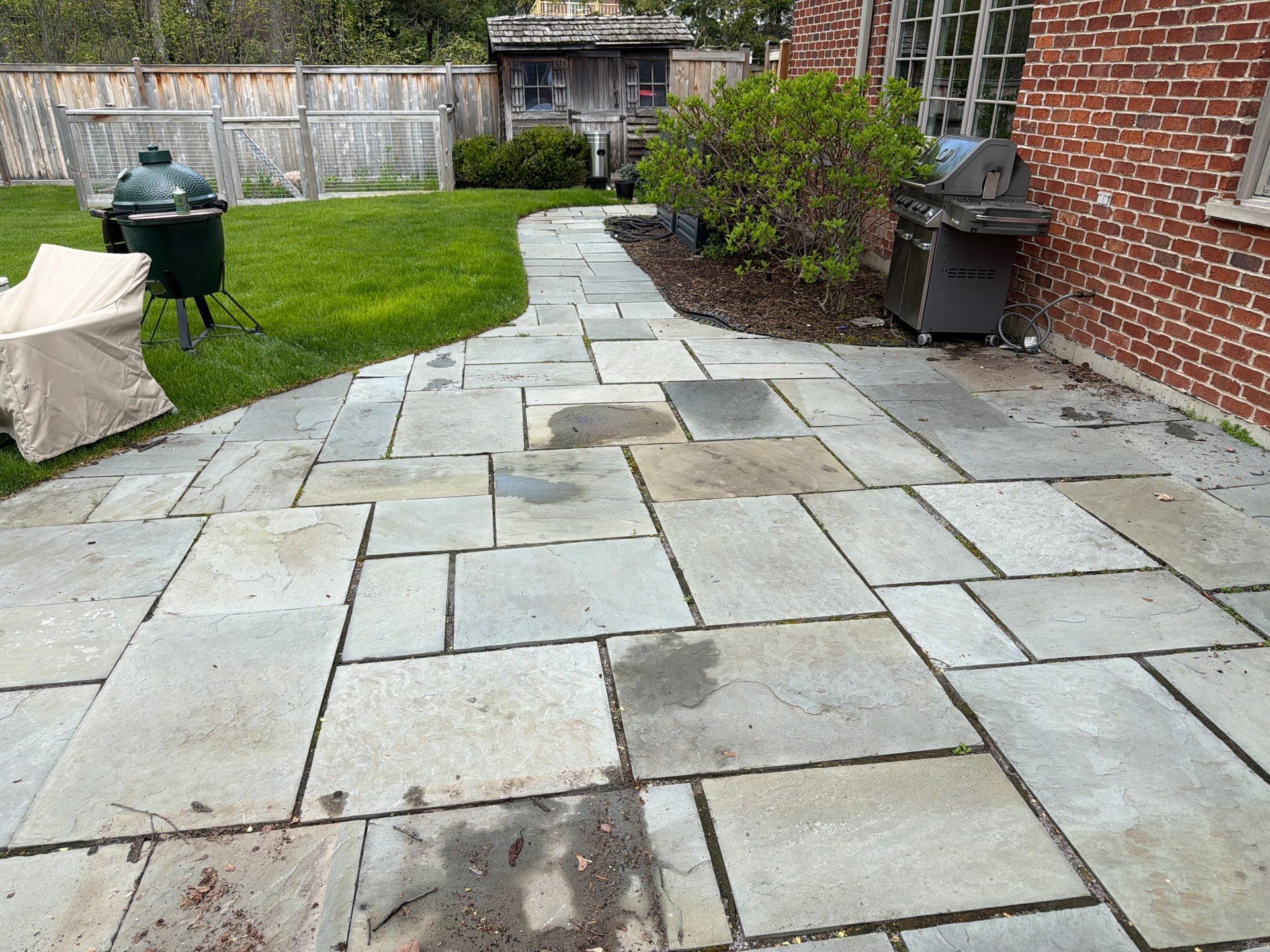 Exterior Stone and Concrete Surface Cleaning by Northern Power Washing LLC.