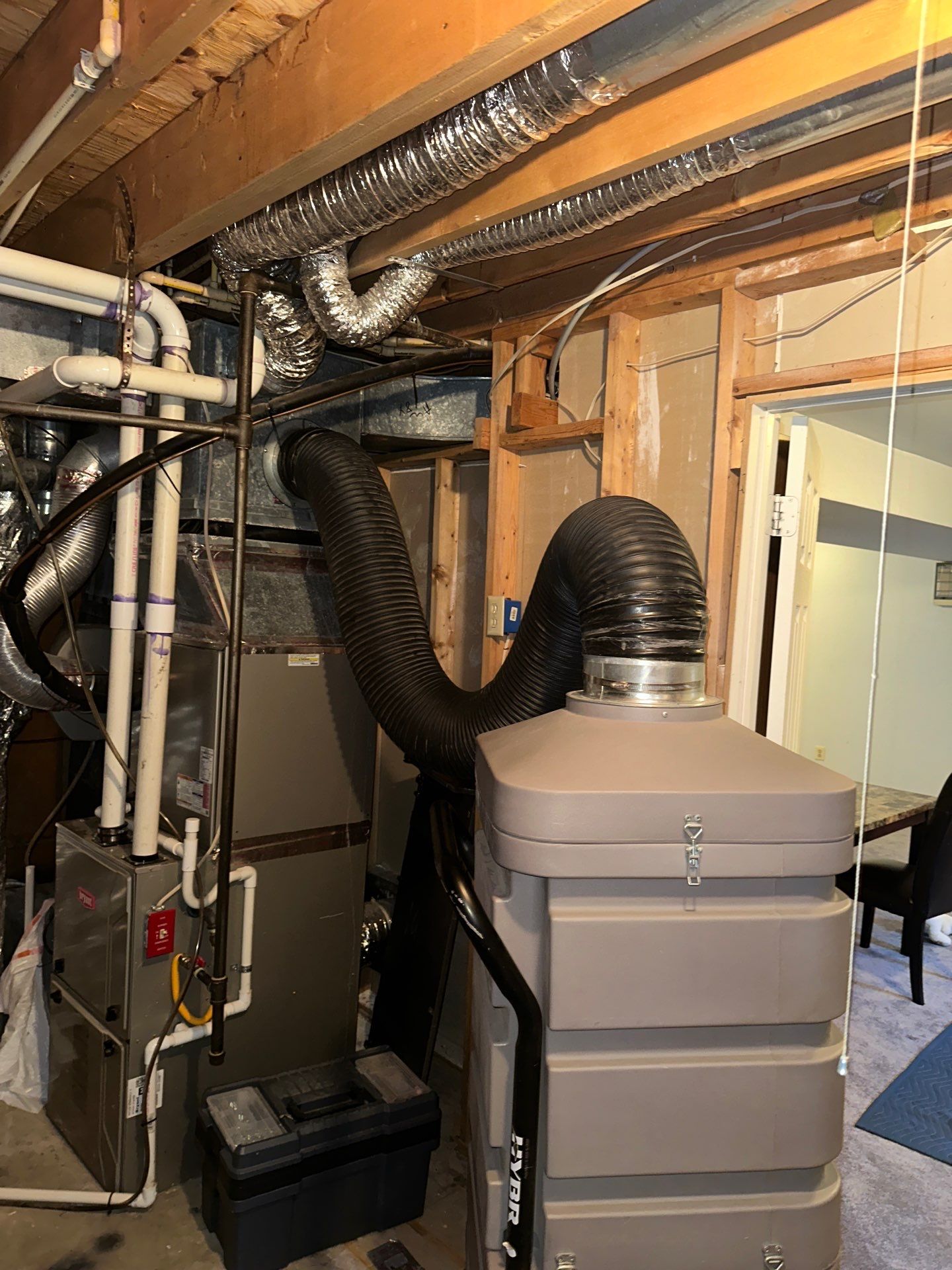 Air duct cleaning using Hypervac by Pronto Air Duct Cleaning