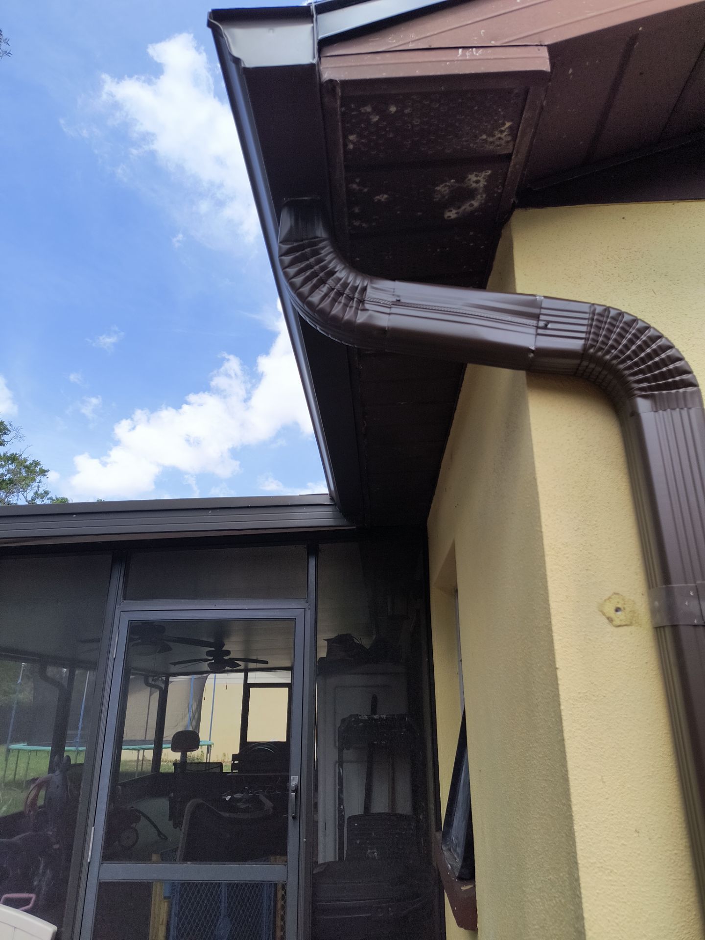 Musket Brown 6-Inch Gutters in Tampa FL by Gutter Professors