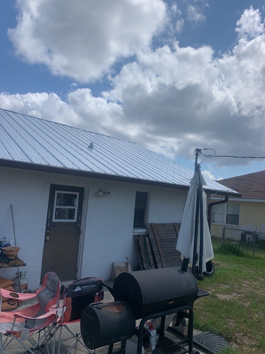 Aluminum Downspouts and Elbows in Englewood FL by Gutter Professors