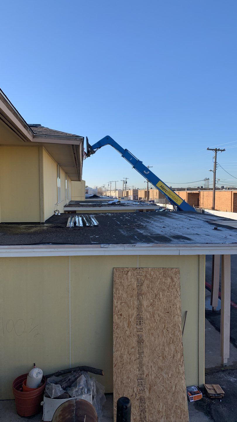 Apartment Roof Replacement by First Out Roofing 